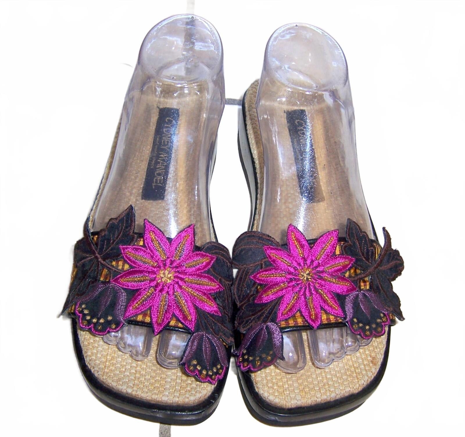 Other Cydney Mandel Handmade Slides - Embroidered Flowers - US 8 Size US 8 / IT 38 - 2 Thumbnail