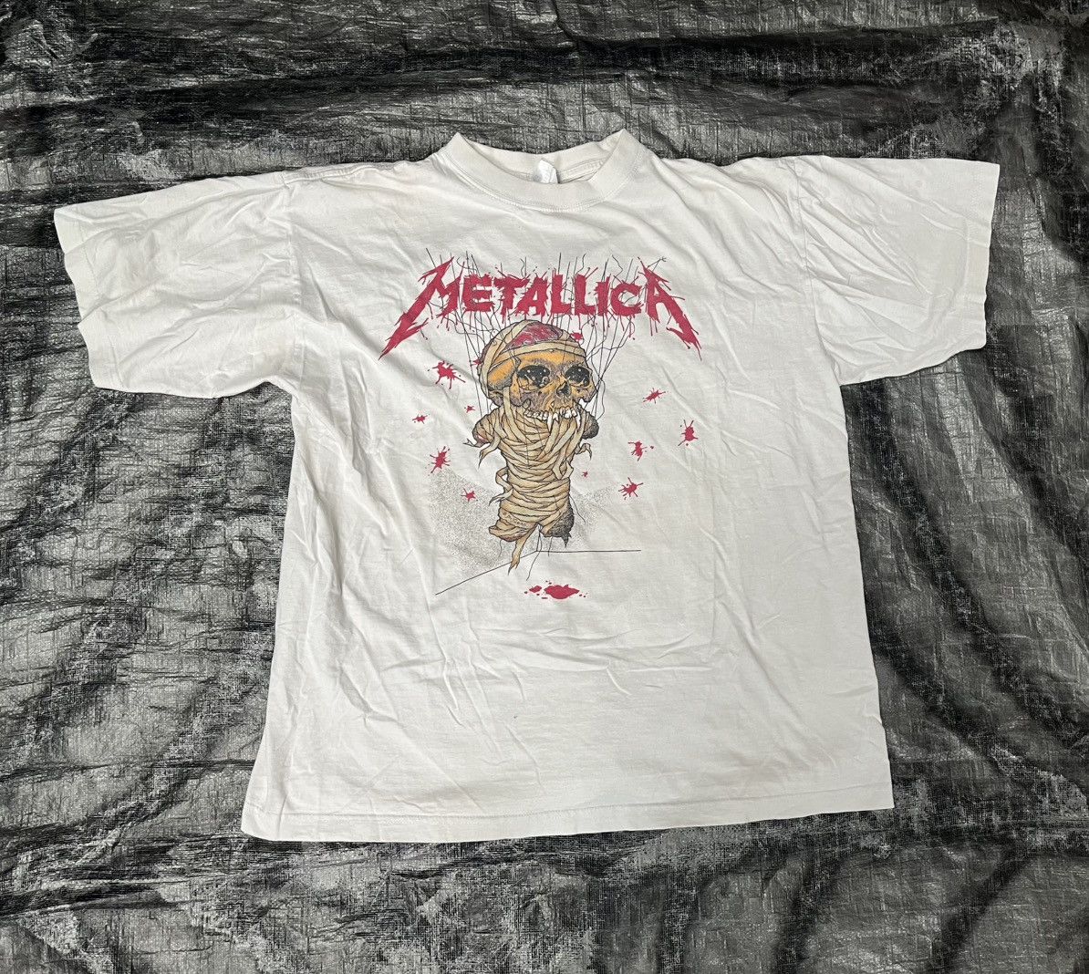 Band Tees × Metallica × Vintage Rare Original 80s Metallica Band Shirt Iron Maiden 90s Size US XL / EU 56 / 4 - 1 Thumbnail