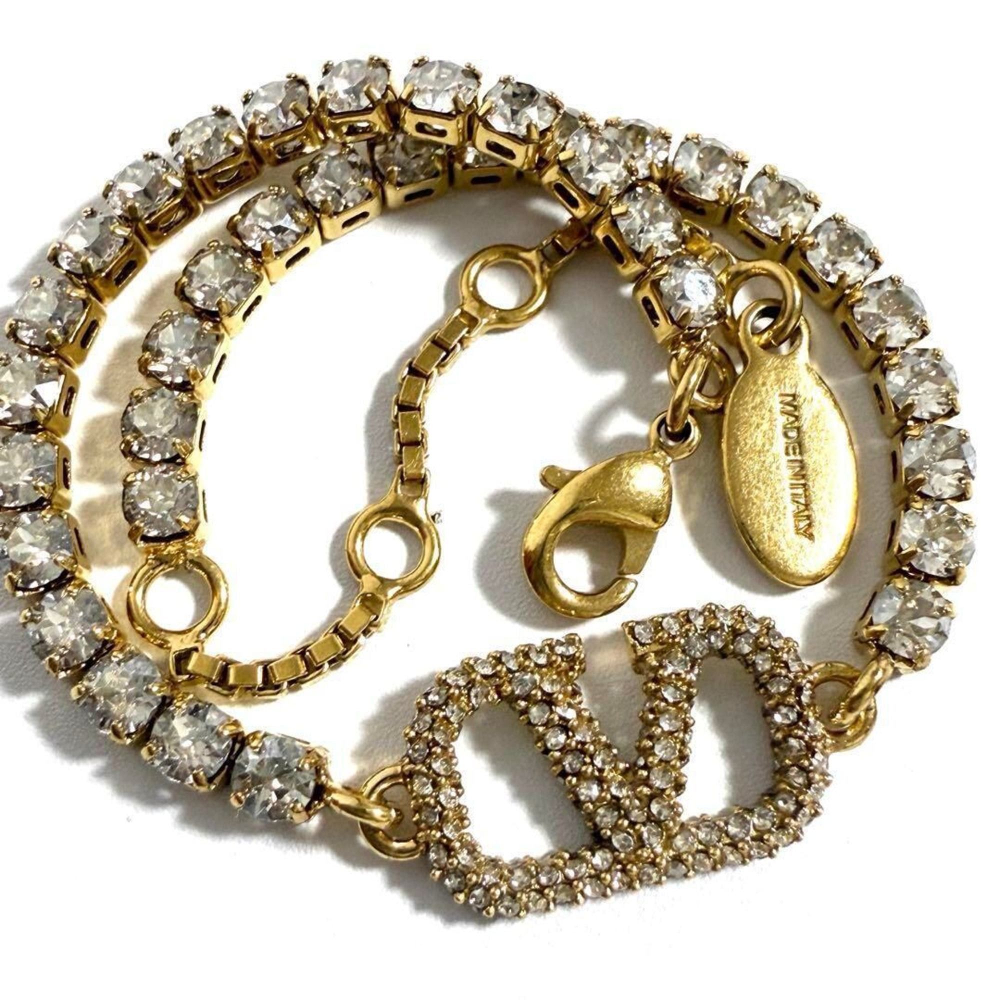 Valentino Valentino Women's Bracelet V Logo Signature Size ONE SIZE - 1 Thumbnail