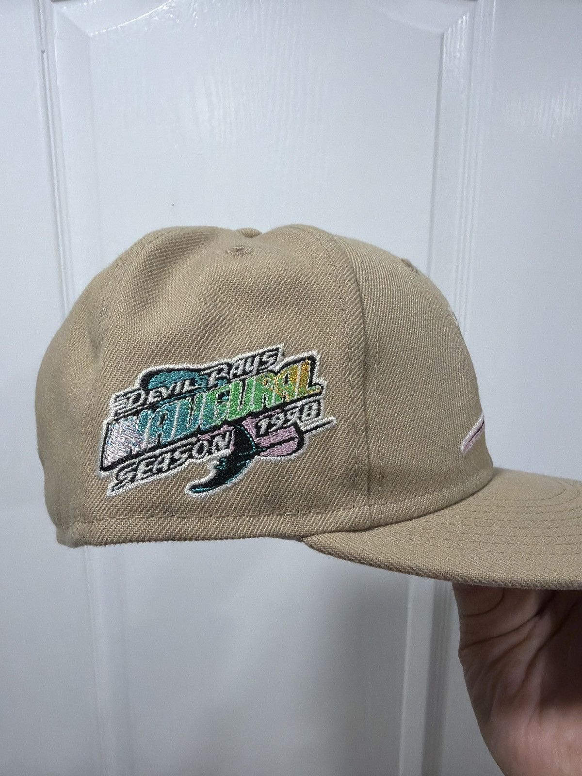 Lids Lids HD Sandstorm Devil Rays Fitted 7 1/8 Inaugural Pink UV Size ONE SIZE - 3 Thumbnail