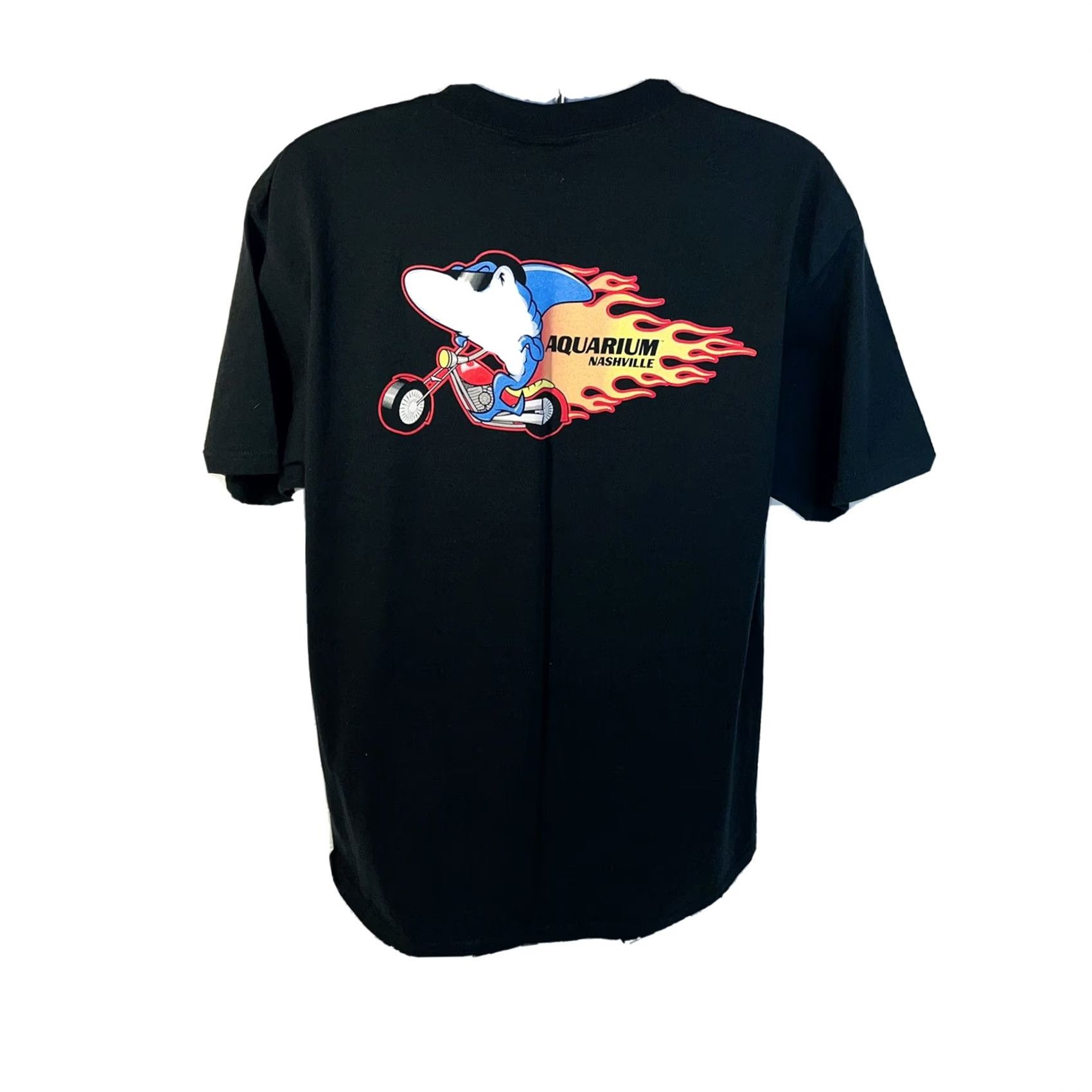 Doublet Aquarium Nashville Shark Logo Double Sided T-shirt Black XL Men's Short Sleeve Crew Neck Graphic Tee Shark Logo Size US XL / EU 56 / 4 - 2 Thumbnail
