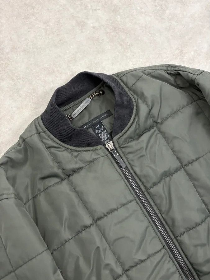 Marc Jacobs 2010s Marc Jacobs Olive Quilted Nylon Bomber Jacket Size US M / EU 48-50 / 2 - 5 Thumbnail