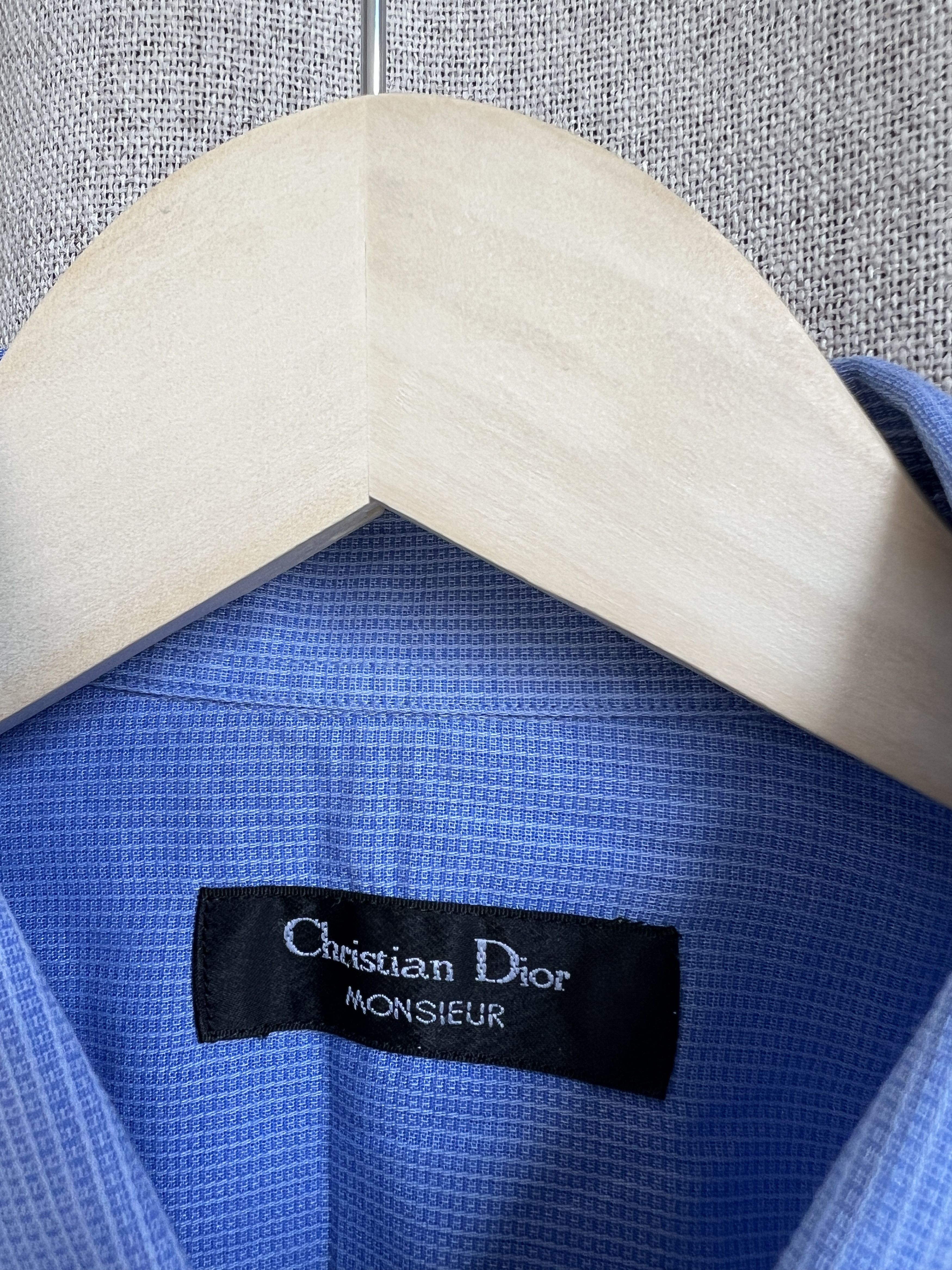 Vintage Vintage Christian Dior Monsieur Button Down Shirt Size US L / EU 52-54 / 3 - 3 Thumbnail