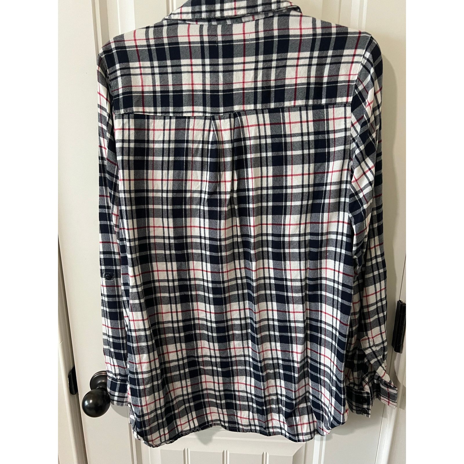 Gap GAP Women's Button Down Long Sleeve Boyfriend Flannel Shirt Size S / US 4 / IT 40 - 9 Thumbnail