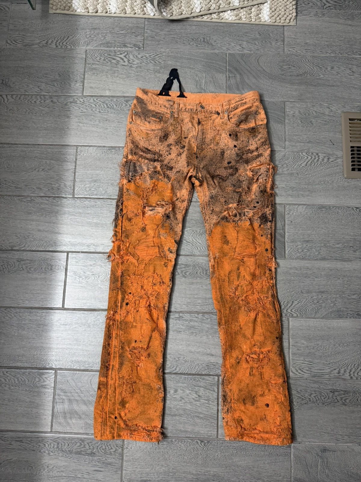 Vlone Vlone Black Scab Runway Denim 1 of 1 Size US 32 / EU 48 - 3 Thumbnail