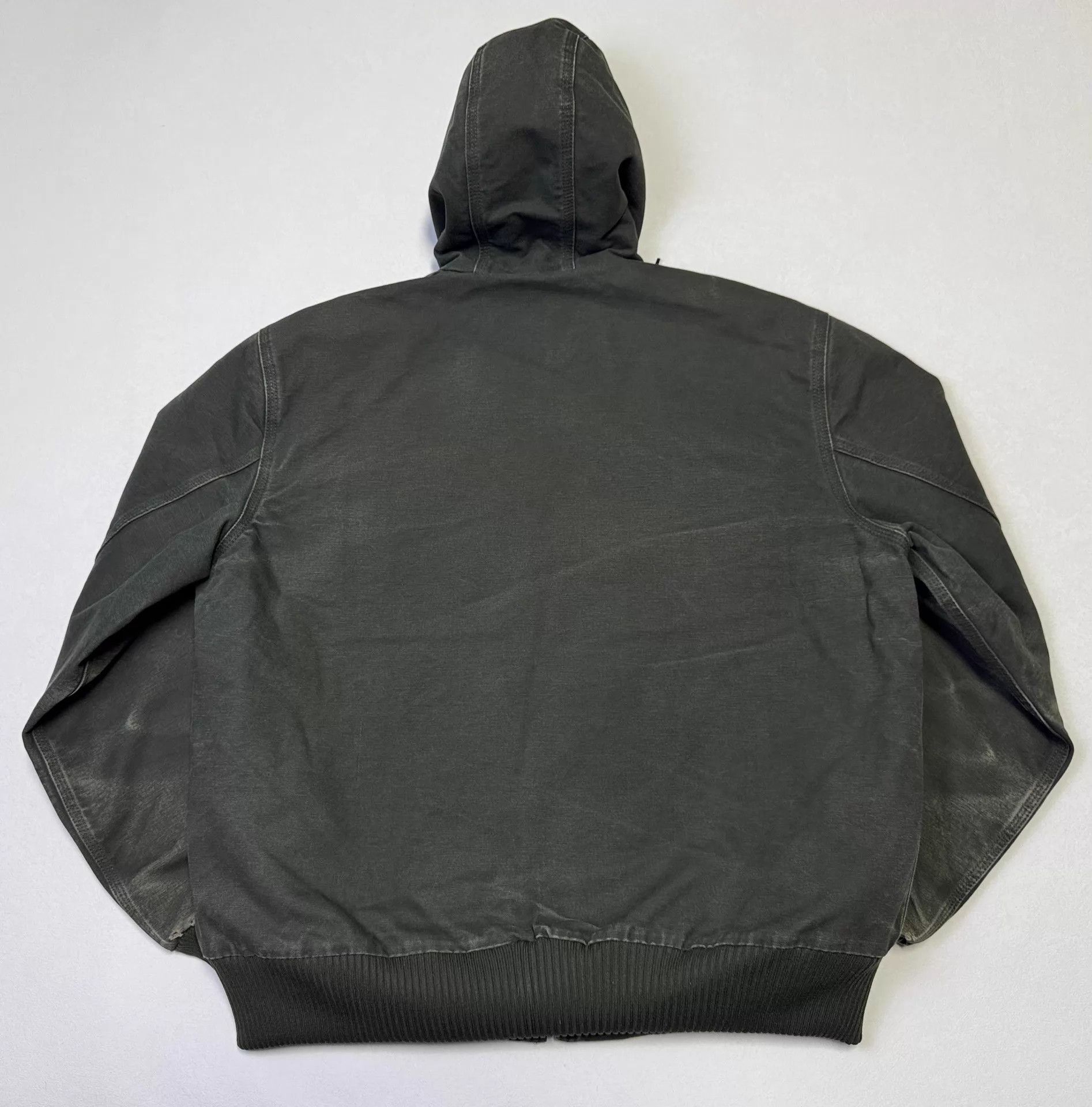 Carhartt Vintage Carhartt J130 Moss Green L Hooded Work Jacket Size US L / EU 52-54 / 3 - 5 Thumbnail