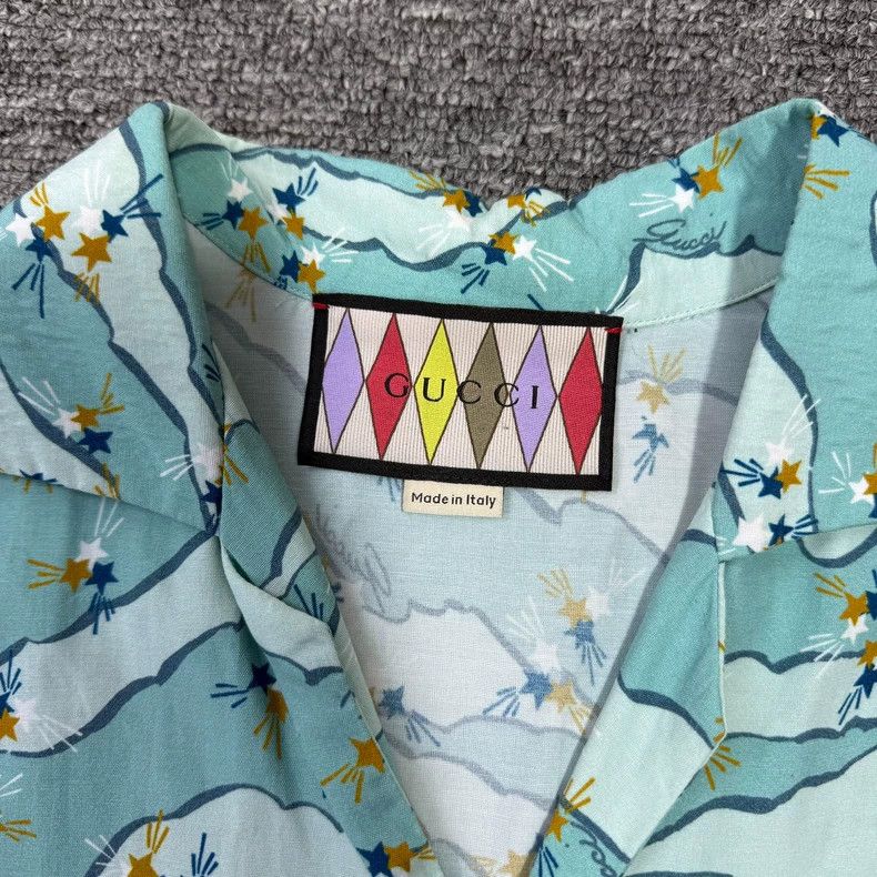 Gucci Gucci Mint green full-print Hawaiian short-sleeved shirt 25 Size US S / EU 44-46 / 1 - 2 Thumbnail