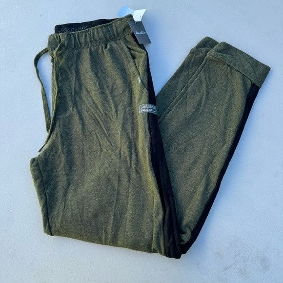 Designer × Eddie Bauer NWT EDDIE BAUER OLIVE GREEN SWEATPANTS SZ MEDIUM M Size US 30 / EU 46 - 1 Thumbnail