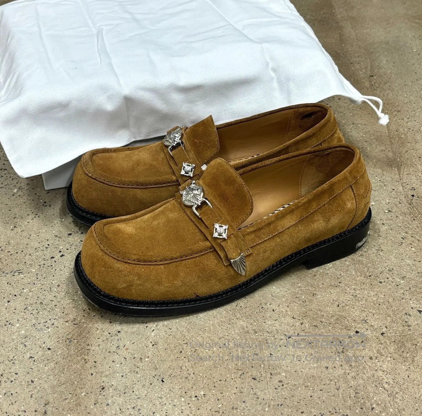 Toga Pulla Toga Virilis Suede Loafers with Metal Accents. Size US 11 / EU 44 - 1 Thumbnail