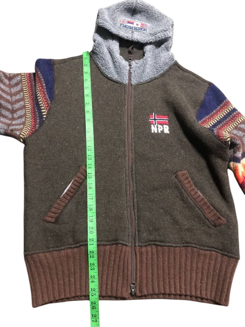 Napapijri × Native Napapijri Knit Hoodie Zipper Jacket Sleeve Native Design Size US M / EU 48-50 / 2 - 18 Thumbnail