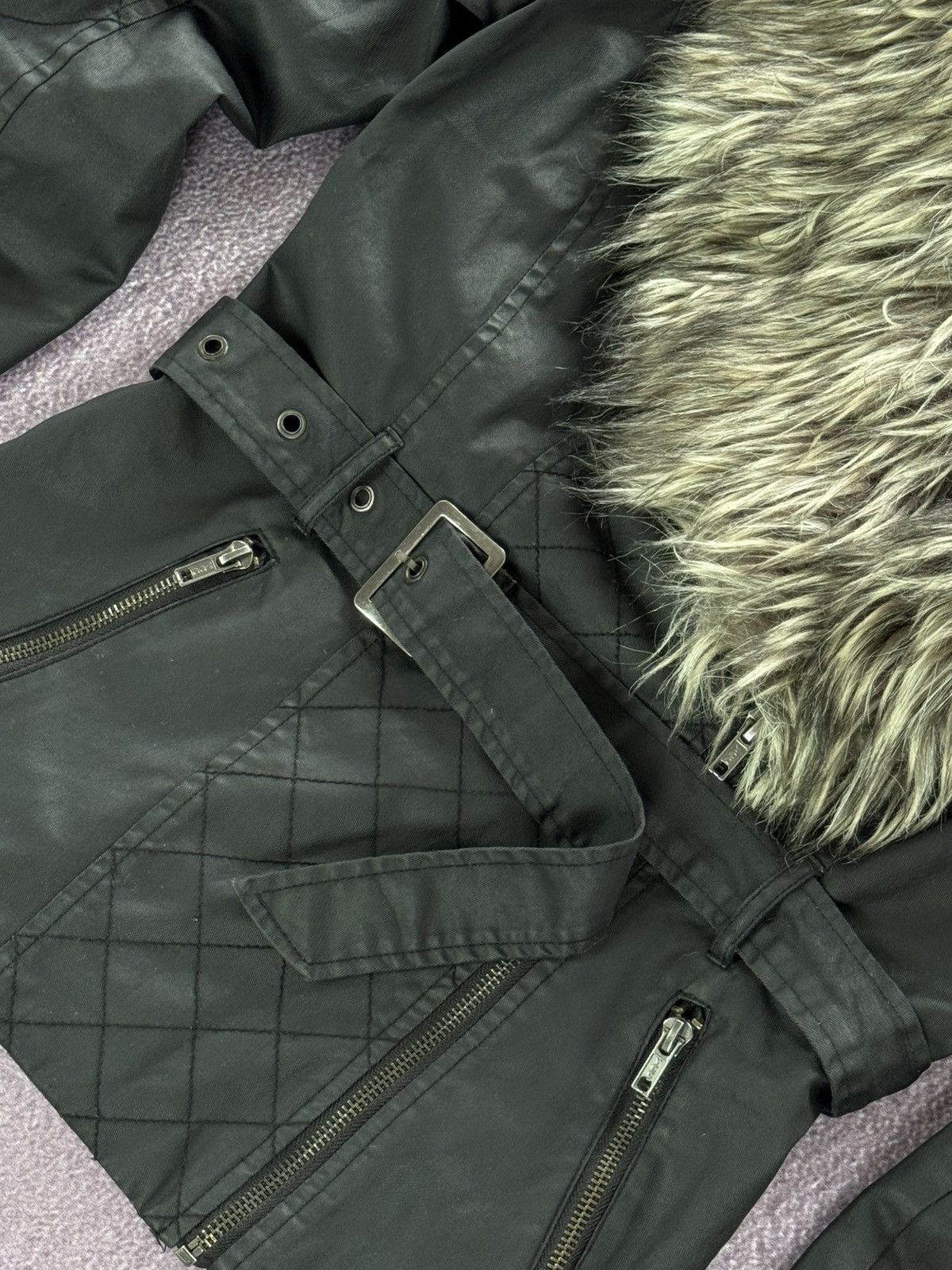 Avant Garde IfSixWasNine LGB Style Fur Leather Jacket VTG