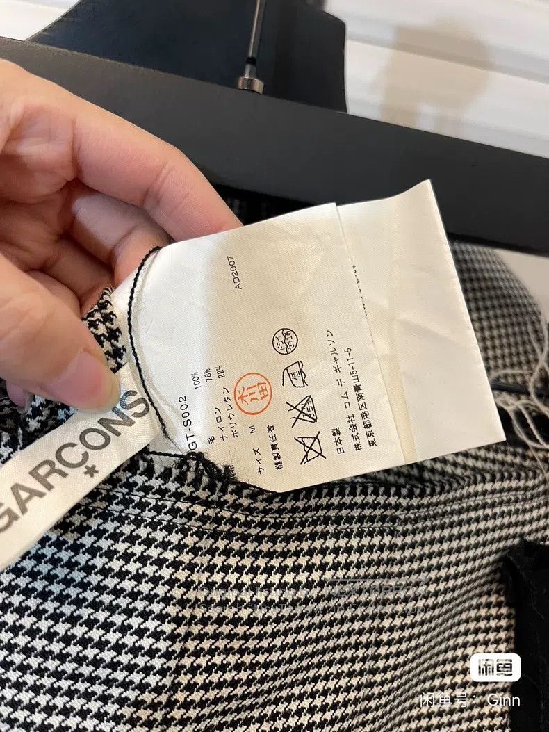 Comme des Garcons Comme Des Garcons Mainline Set - Wool Houndstooth Asymmetr Size M / US 6-8 / IT 42-44 - 4 Thumbnail