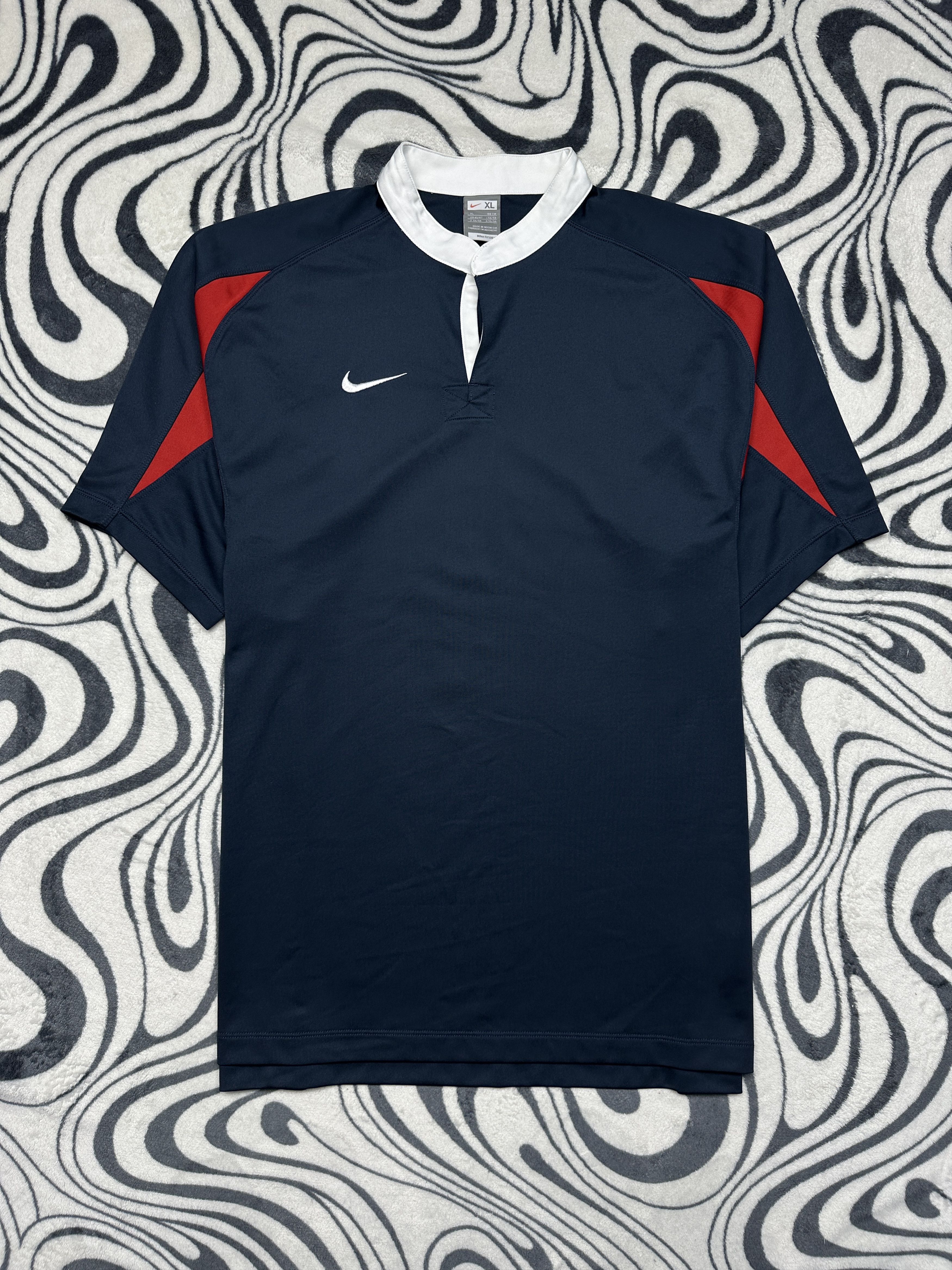 Nike Nike Vintage Mens Rugby Polo Shirt Size US XL / EU 56 / 4 - 1 Thumbnail