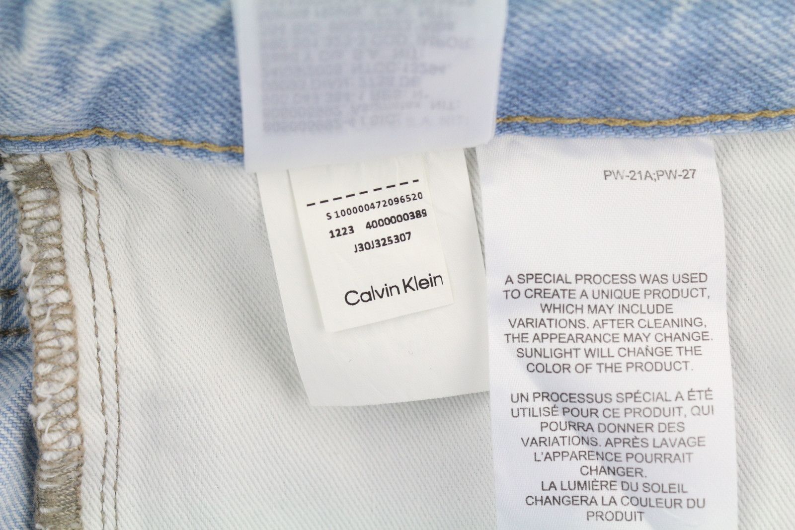 Calvin Klein 90S STRAIGHT W30 Light Blue Washed Zip Fly Denim 85298 Size US 30 / EU 46 - 11 Thumbnail