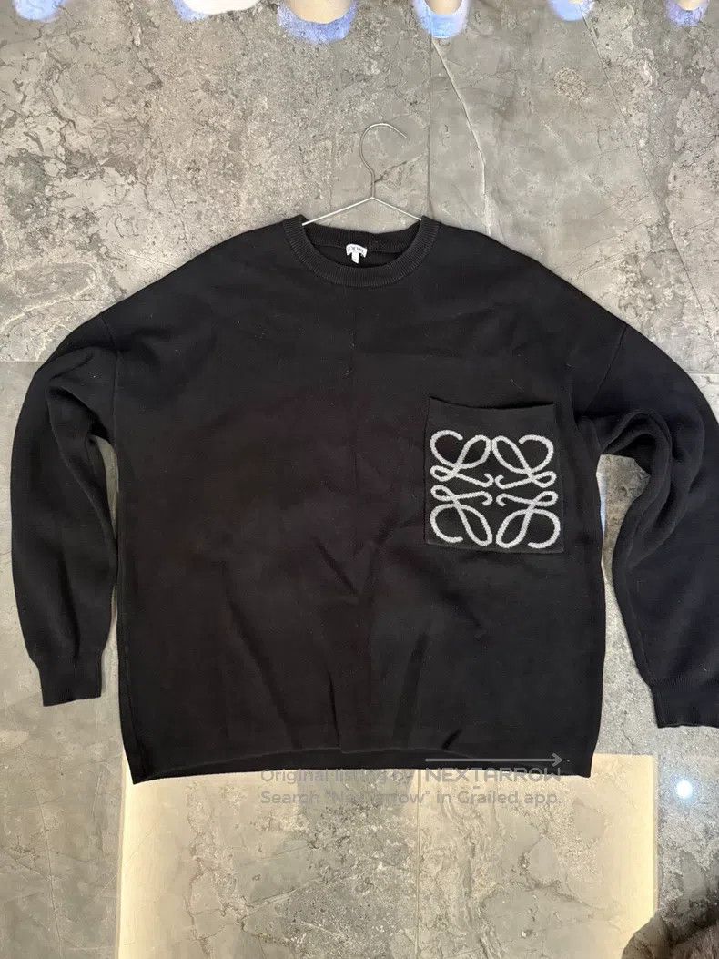 Loewe Black knitted sweater