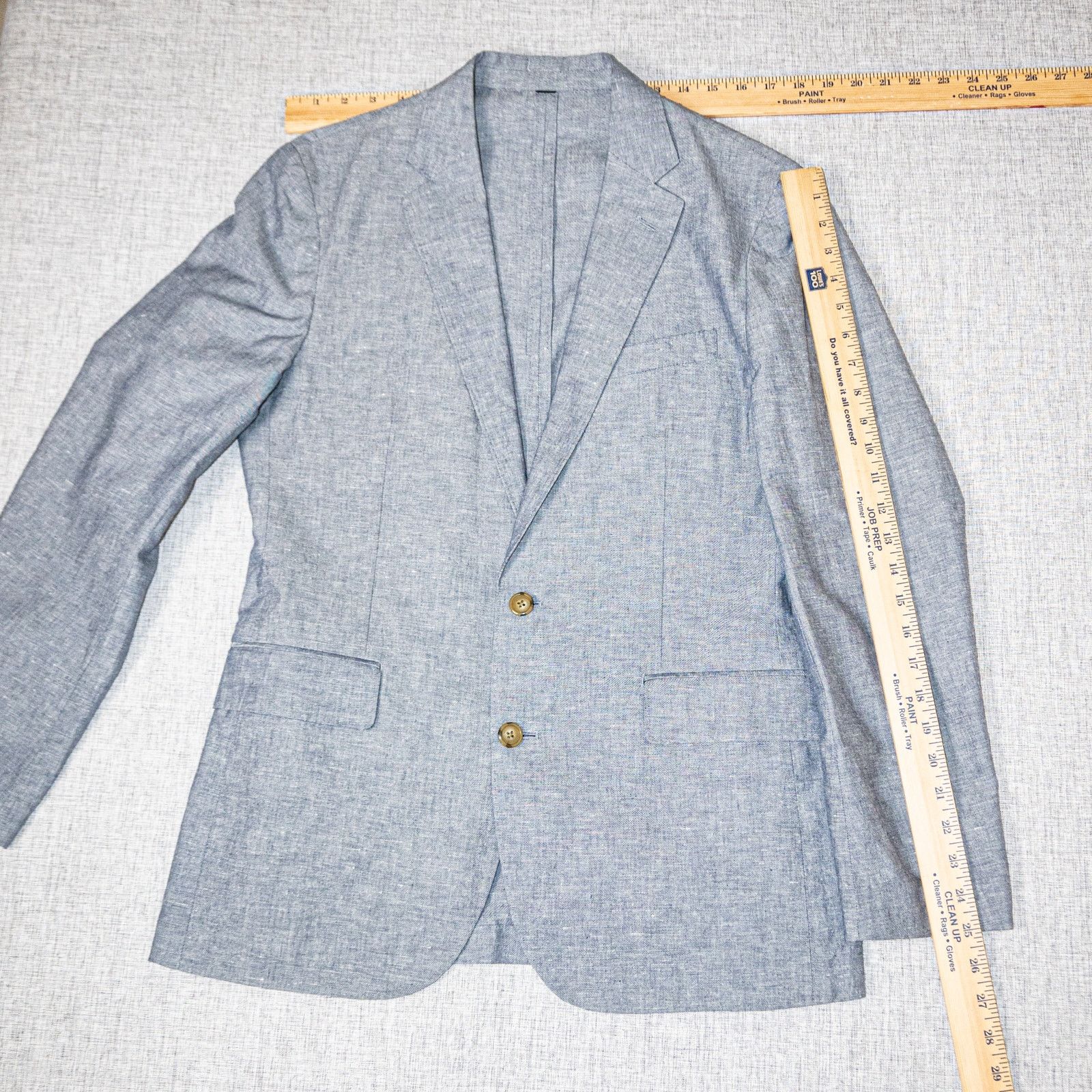 J.Crew J.Crew Ludlow Slim Unstructured suit Jacket Cotton-Linen Size 38R - 8 Thumbnail