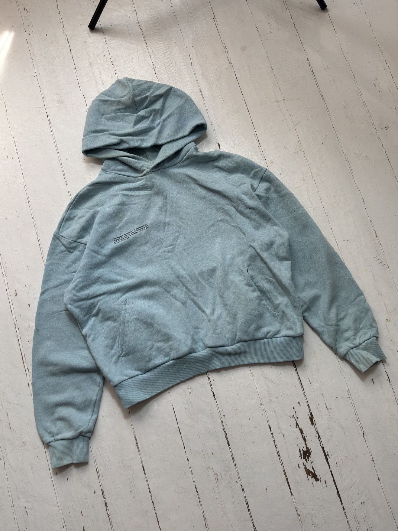 Pangaia VINTAGE PANGAIA 2000s BLUE BOXY HOODIE Size S / US 4 / IT 40 - 5 Thumbnail