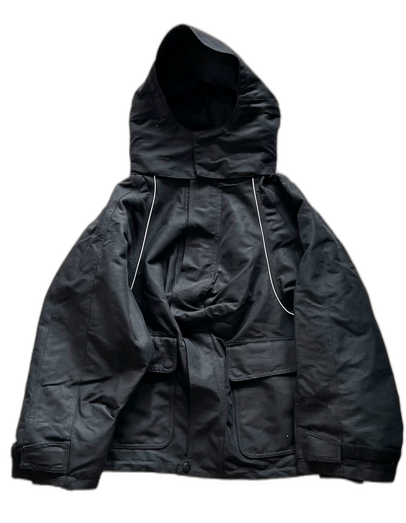 Balenciaga balenciaga black hooded parka jacket Size US L / EU 52-54 / 3 - 1 Thumbnail