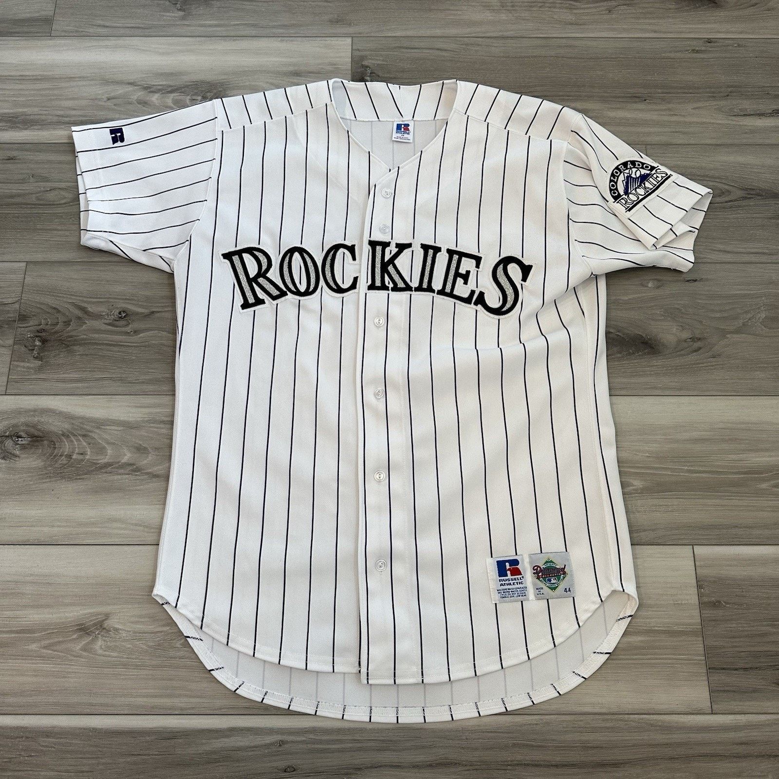 Russell Athletic VTG Russell MLB Diamond Collection Colorado Rockies Jersey Size US L / EU 52-54 / 3 - 1 Thumbnail