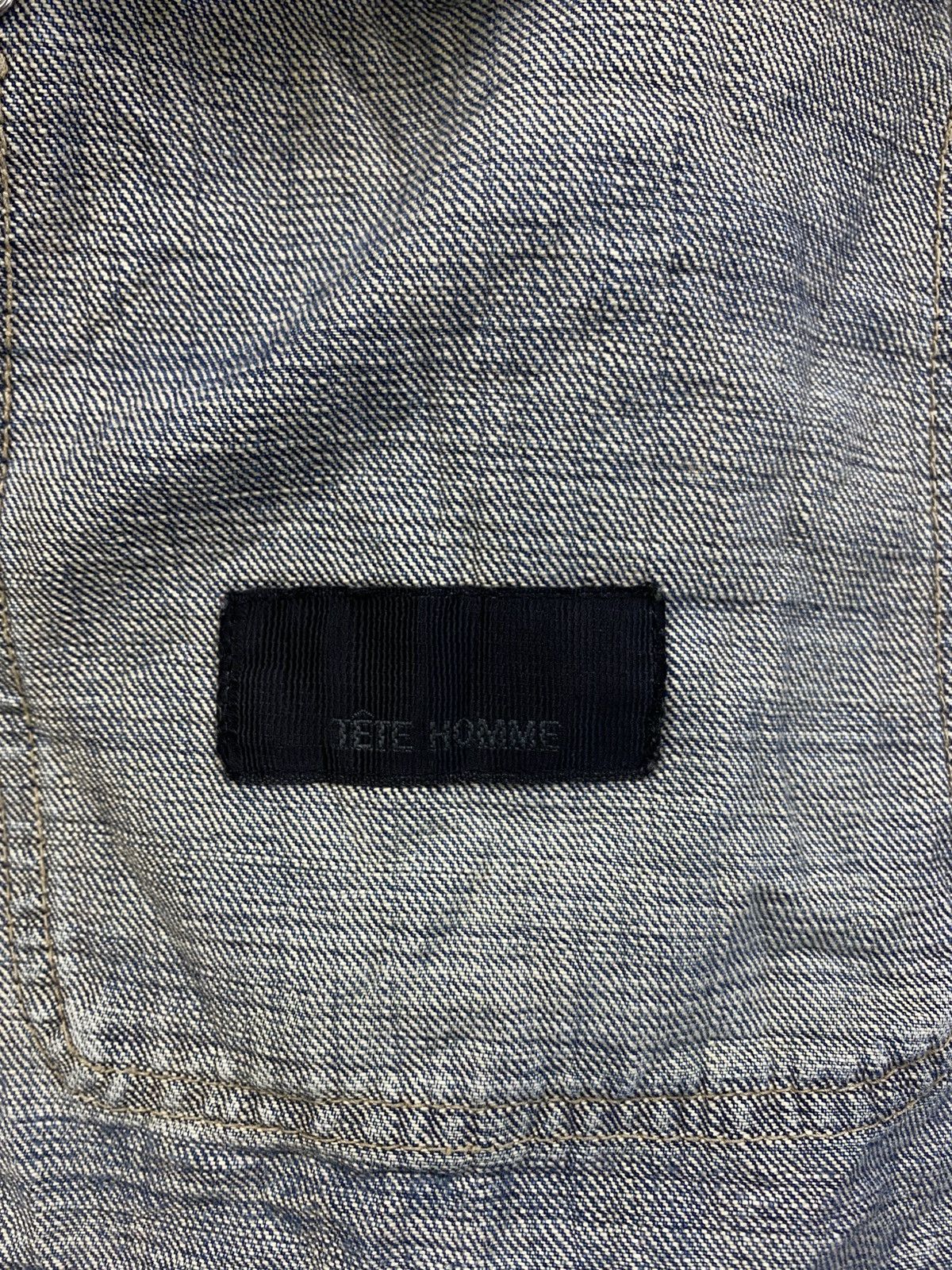Tete Homme 🔥Vintage Tete Homme By Issey Miyake Chore Denim Jacket Size US M / EU 48-50 / 2 - 10 Thumbnail