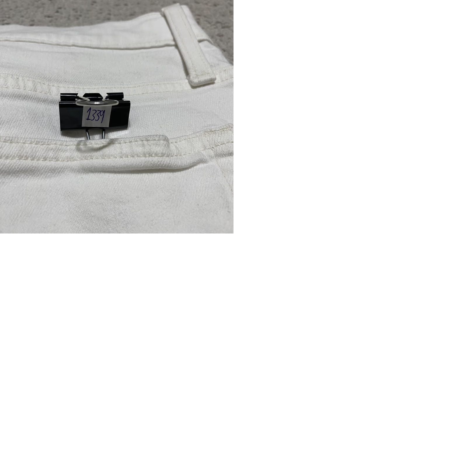 J.Crew J.CREW White Denim Cut-Off Shorts Womens 4 inseam 32 Regular High Rise Cotton Spandex Beach Casual Summer Vintage No 90s? Size 24" / US 00 / IT 34 - 9 Thumbnail