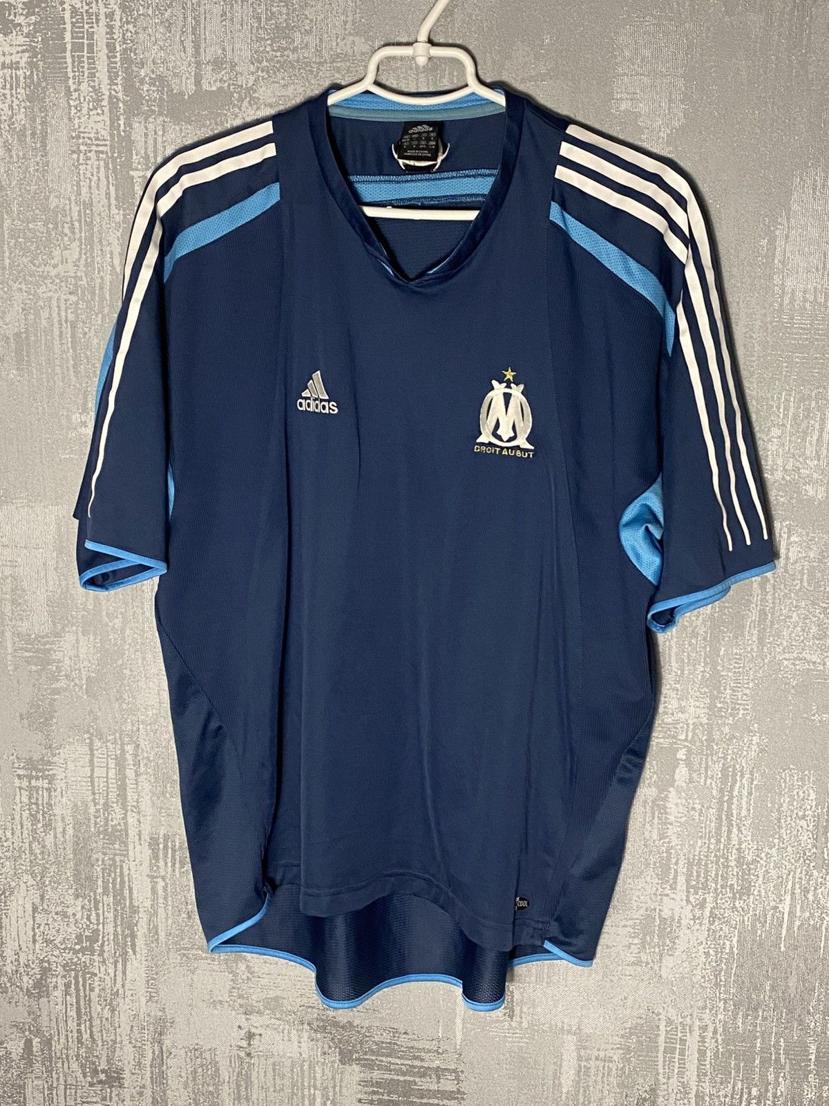 Adidas × Vintage Vintage Olympique de Marseille Adidas Soccer Jersey 2004/05 Size US L / EU 52-54 / 3 - 1 Thumbnail