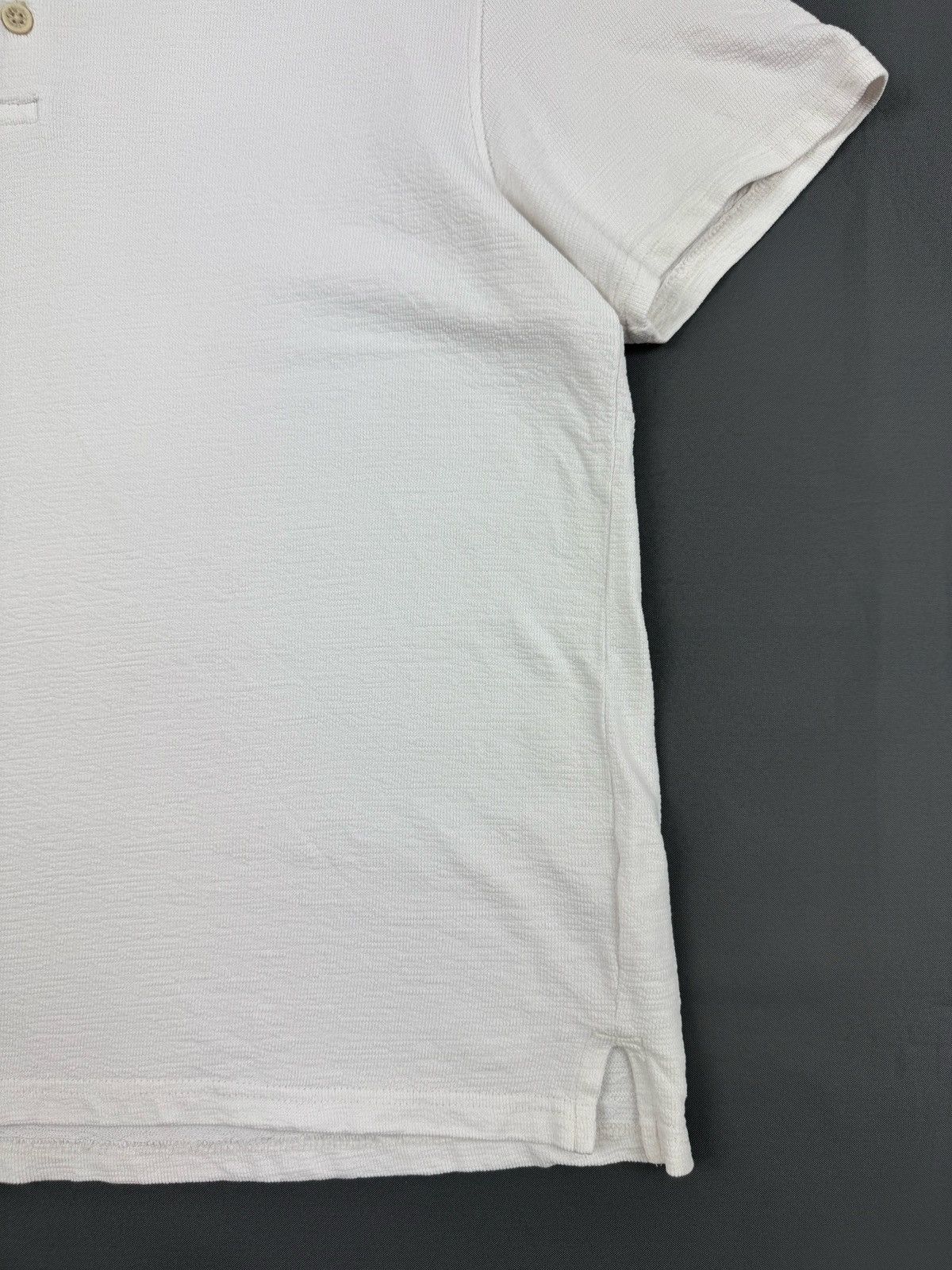 Folk Folk White Heavy Cotton Polo Size US L / EU 52-54 / 3 - 2 Thumbnail