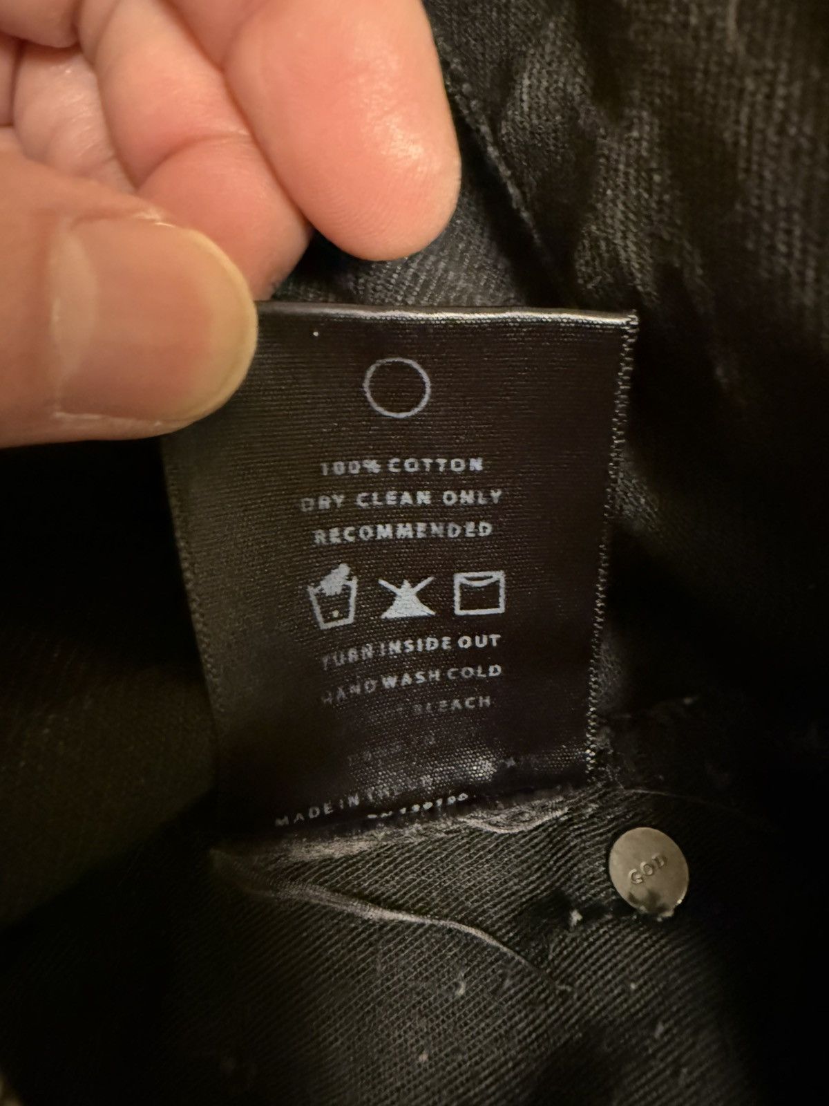 Fear of God Fear of God FOG 4th Black Denim Jeans Riri Zip Size 30 Rare Size US 30 / EU 46 - 7 Thumbnail