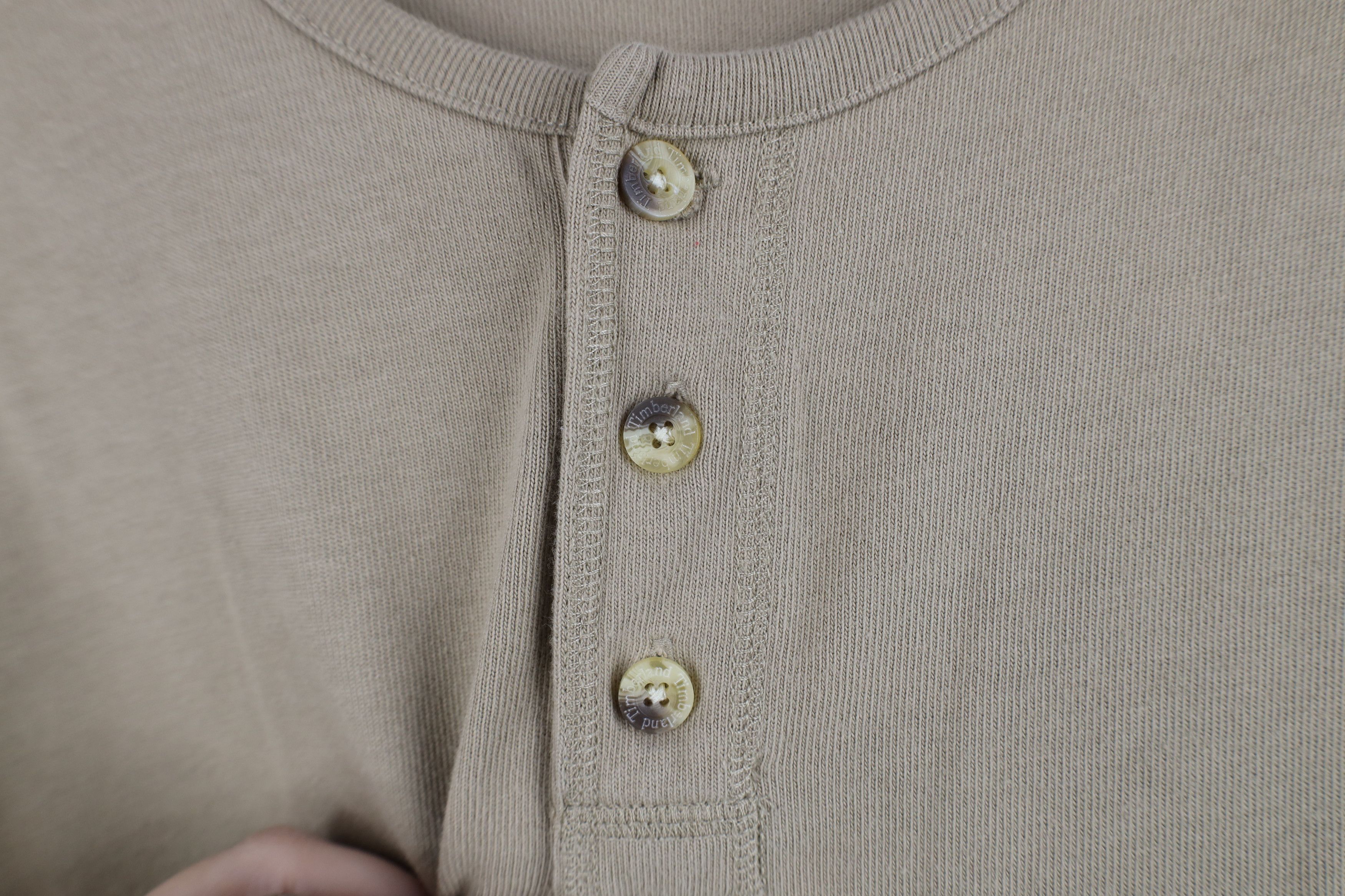 Timberland Vintage 90s Timberland Knit Long Sleeve Henley T-Shirt Size US L / EU 52-54 / 3 - 5 Thumbnail