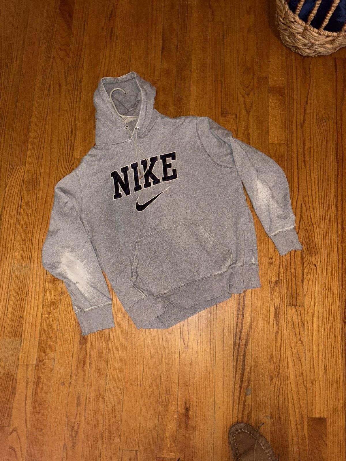 Nike Grey Vintage Nike Hoodie Size US L / EU 52-54 / 3 - 1 Preview