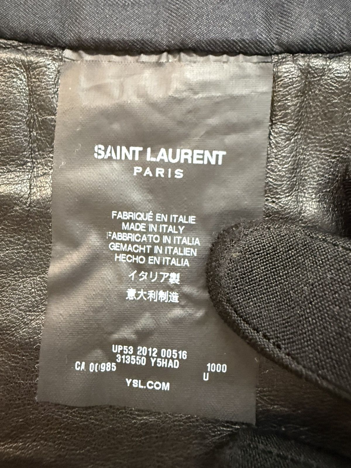 Saint Laurent Paris Saint Laurent Paris — Black Leather Wide Cummerbund Belt Size ONE SIZE - 14 Thumbnail