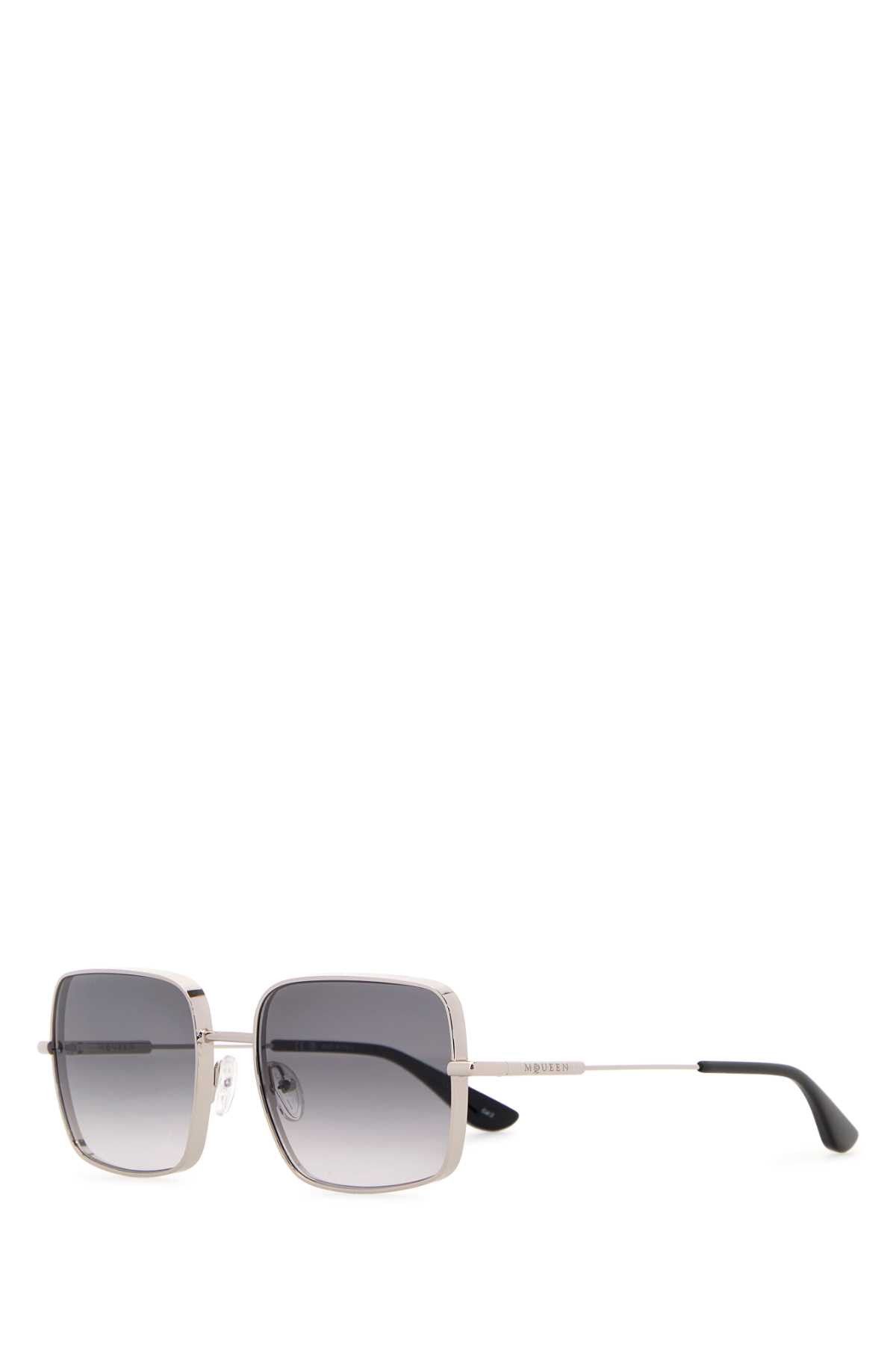 Alexander McQueen Silver Metal Sunglasses Size ONE SIZE - 1 Thumbnail
