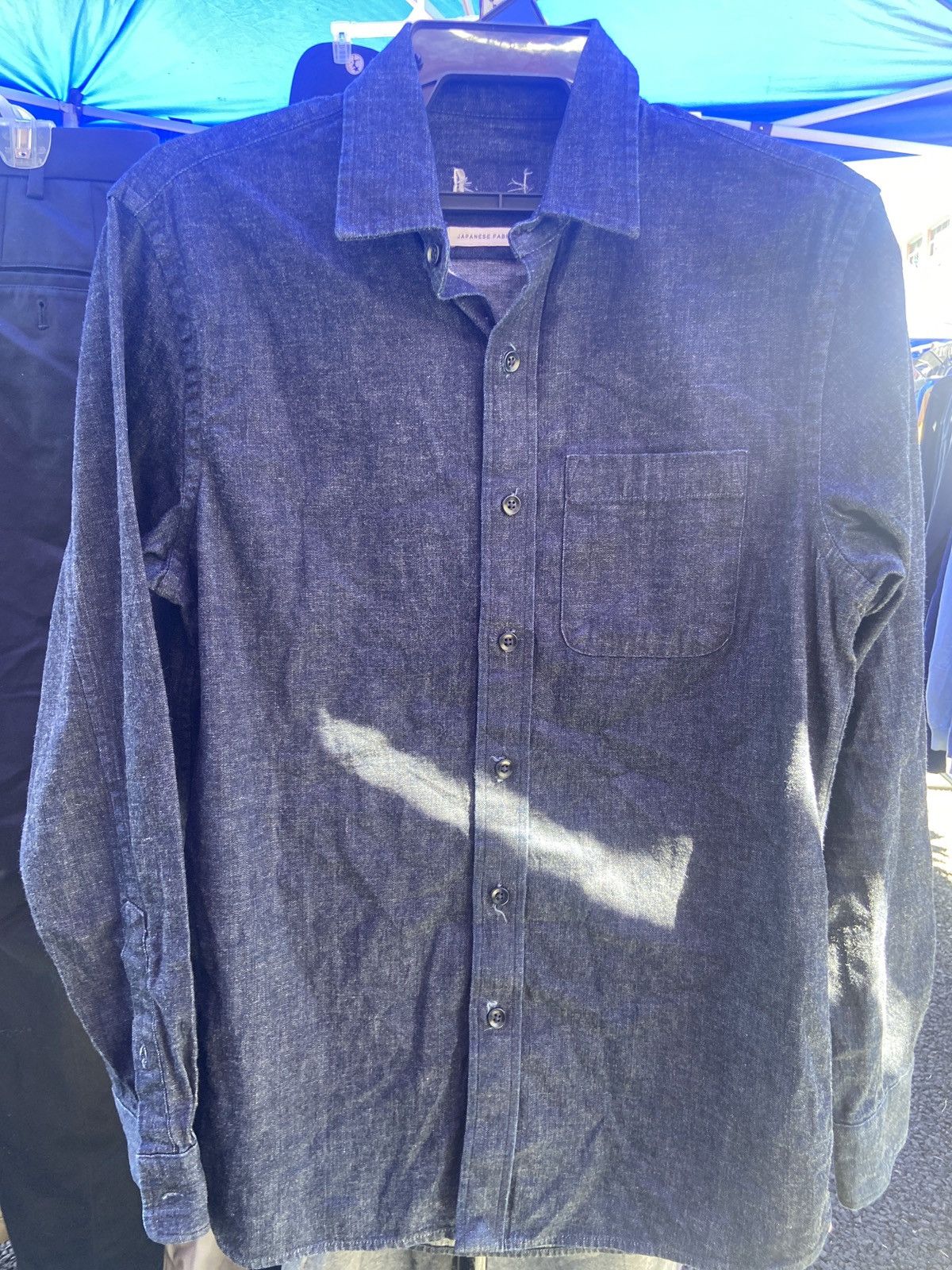 Japanese Brand japanese denim shirt Size US L / EU 52-54 / 3 - 1 Thumbnail