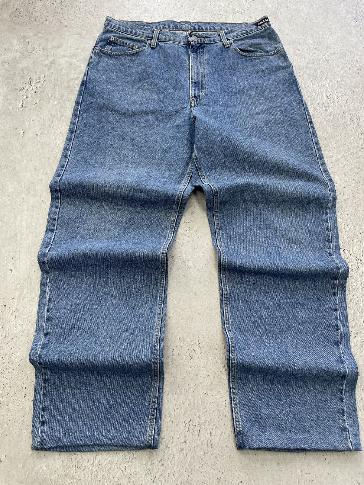 Polo Ralph Lauren Polo Ralph Lauren Denim baggy pants retro style Size US 34 / EU 50 - 1 Thumbnail