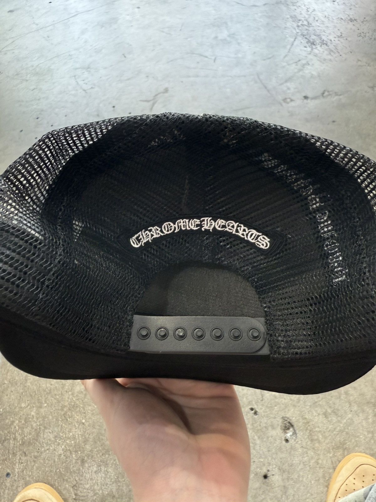 Chrome Hearts CHROME HEARTS X MATTY BOY "ANTI" TRUCKER HAT BLACK Size ONE SIZE - 2 Thumbnail