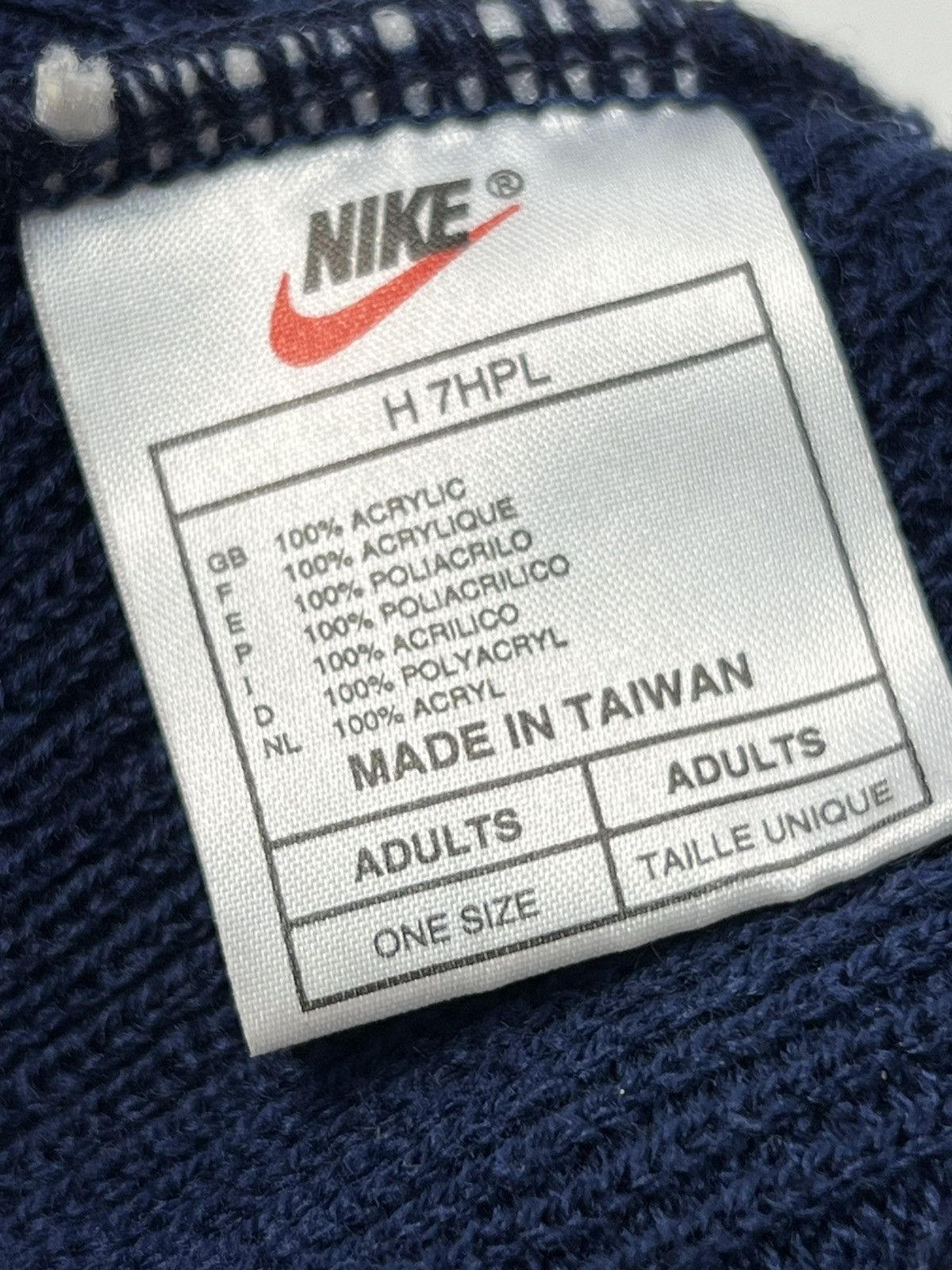 Nike Nike UNC Tar Heels Beanie Navy Double Sided Swoosh NC Cuff Size ONE SIZE - 5 Thumbnail