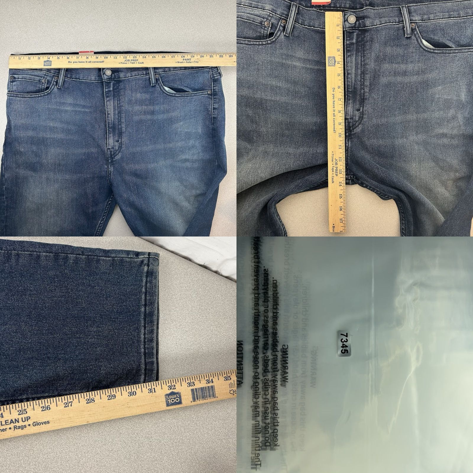 Levi's Levi's 510 Jeans Men 44x32 Blue Skinny Fit Medium Wash Denim Stretch Regular Size US 44 / EU 60 - 9 Thumbnail