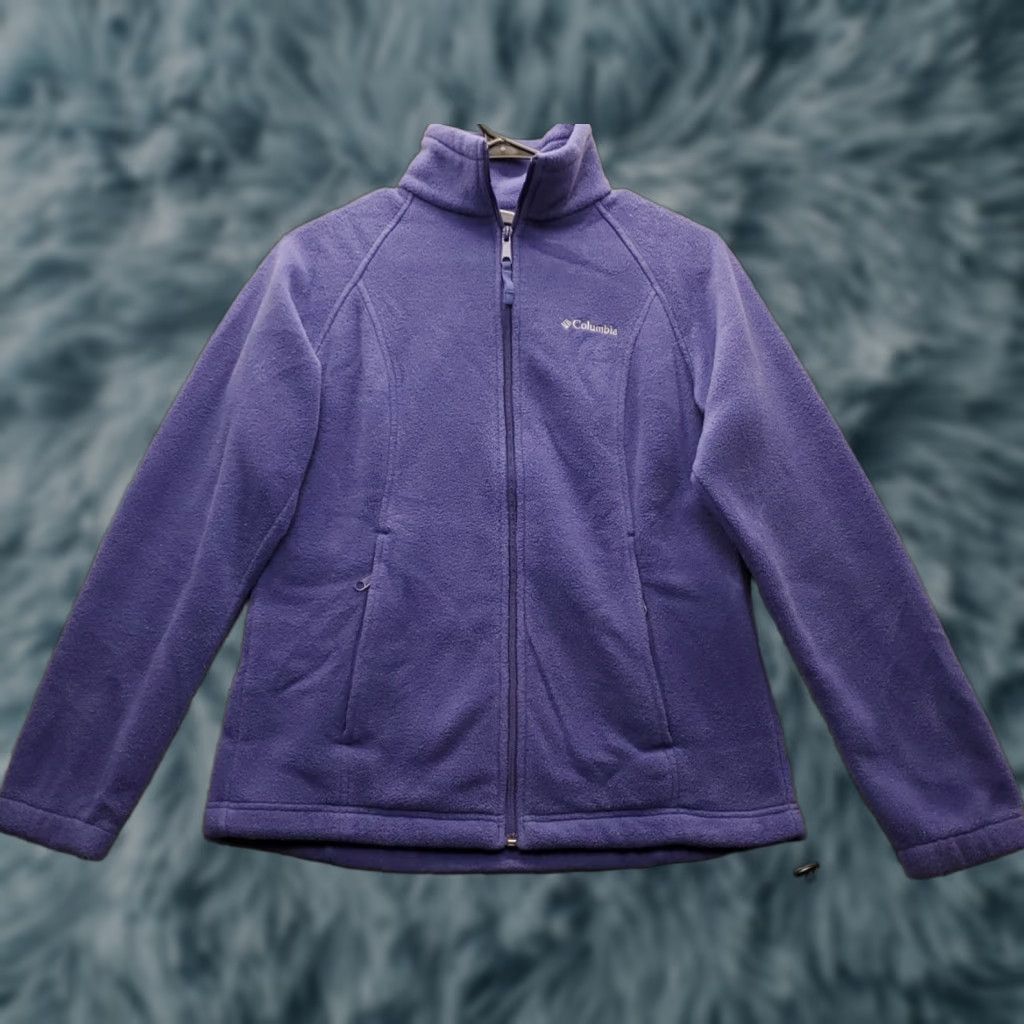 Vintage Columbia Womens Jacket Purple Full Zip Fleece Outdoor Regular Fit S Baseball Pocketed Outdoor Jacket Size S / US 4 / IT 40 - 1 Thumbnail