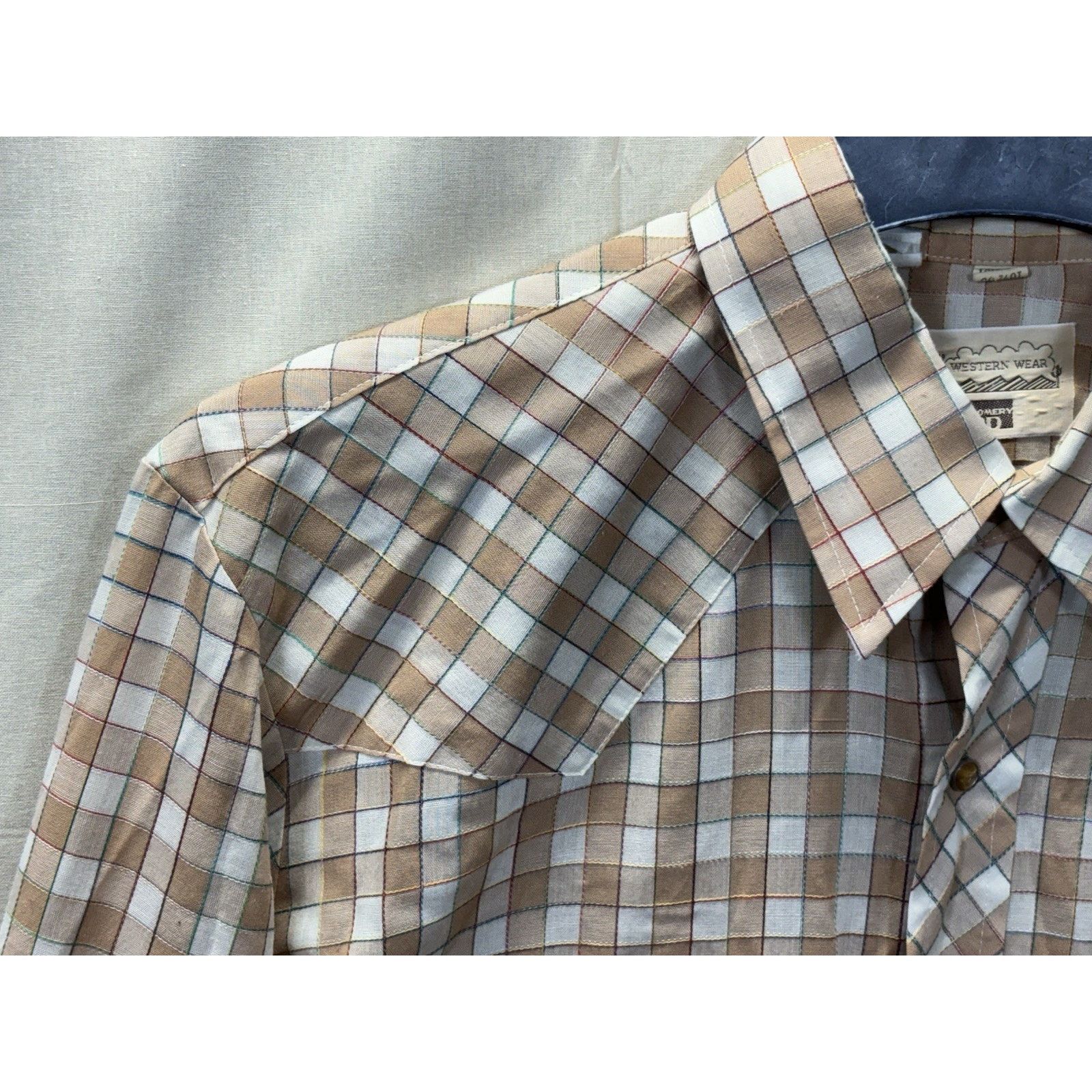The Unbranded Brand Vintage Montgomery Ward Western Pearl Snap Shirt Men’s 16.5 Size US L / EU 52-54 / 3 - 11 Thumbnail