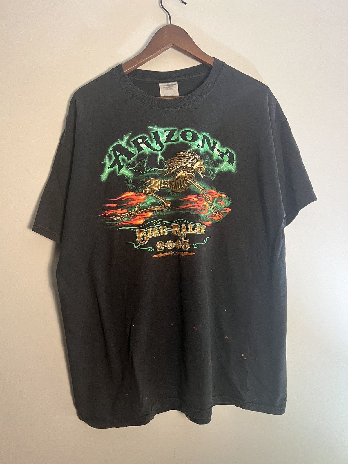 Harley Davidson × Indian Motorcycle 2005 Arizona Bike rally promo Harley style tee Size US XL / EU 56 / 4 - 1 Thumbnail