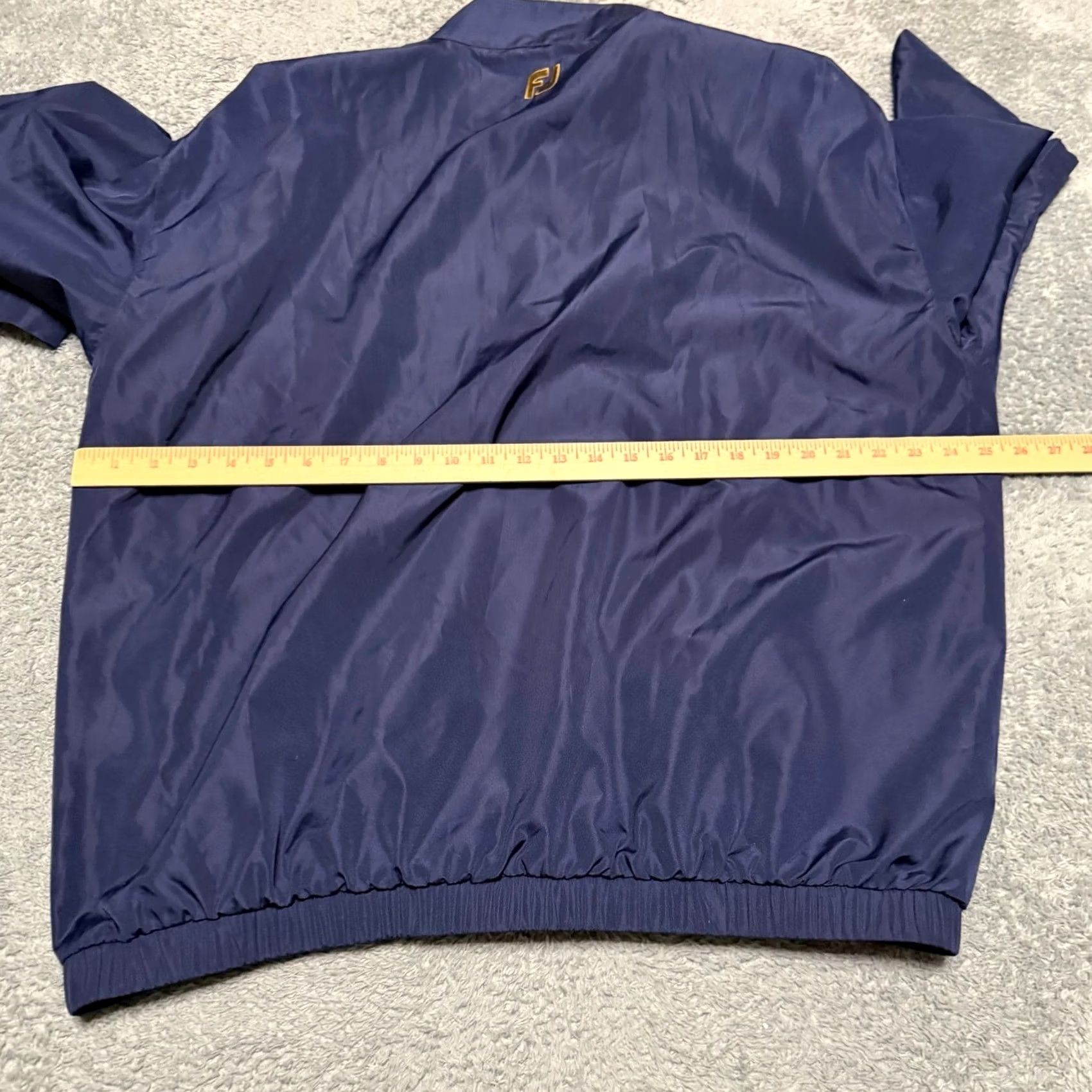 Footjoy Footjoy Dryjoy Jacket Windbreaker Mens Large Blue Short Sleeve Size US 33 - 6 Thumbnail