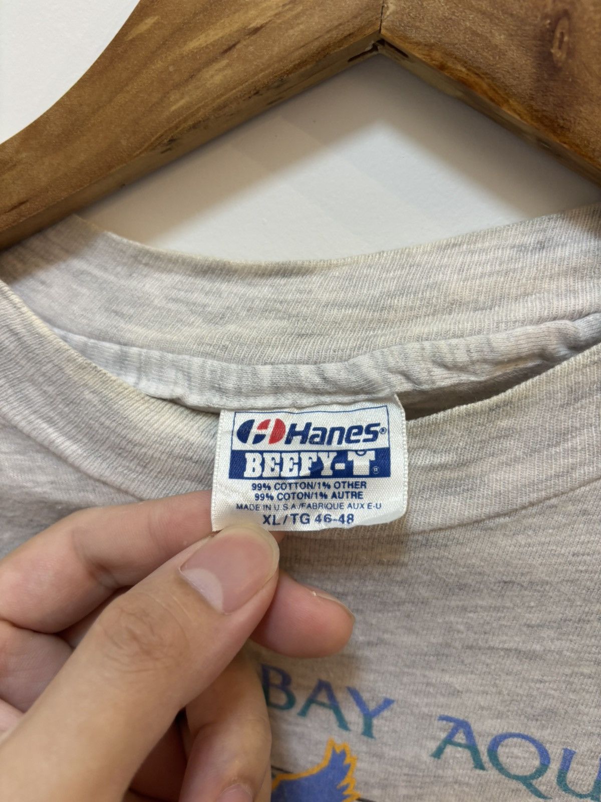 Hanes × Vintage Vintage 90's Endangered Animal Monterey Bay Aquarium Size US XL / EU 56 / 4 - 3 Thumbnail
