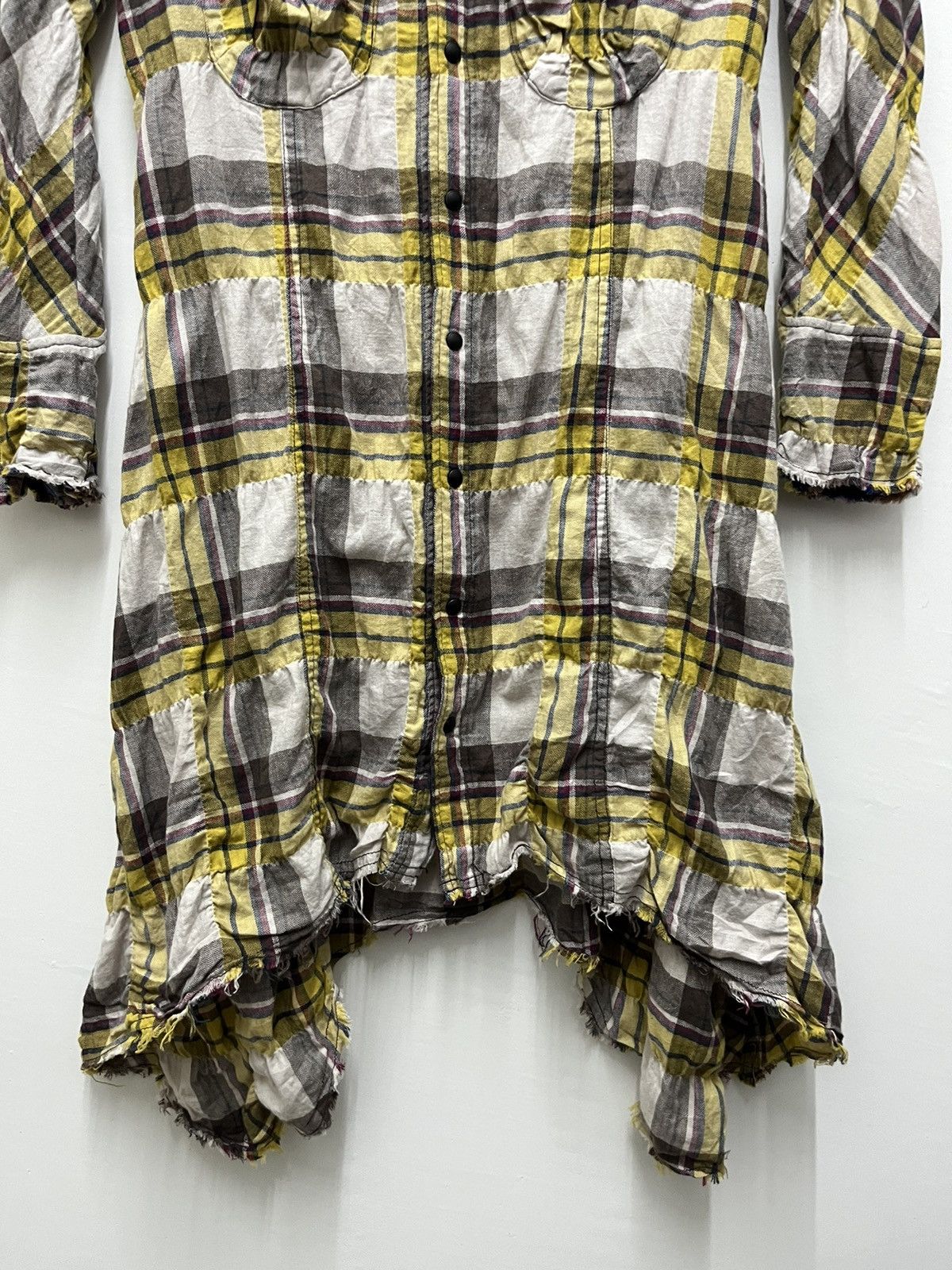 Le Grande Bleu (L.G.B.) LGB Snap Button Flannel Dress Women Maniac Corp Japan Size S / US 4 / IT 40 - 5 Thumbnail