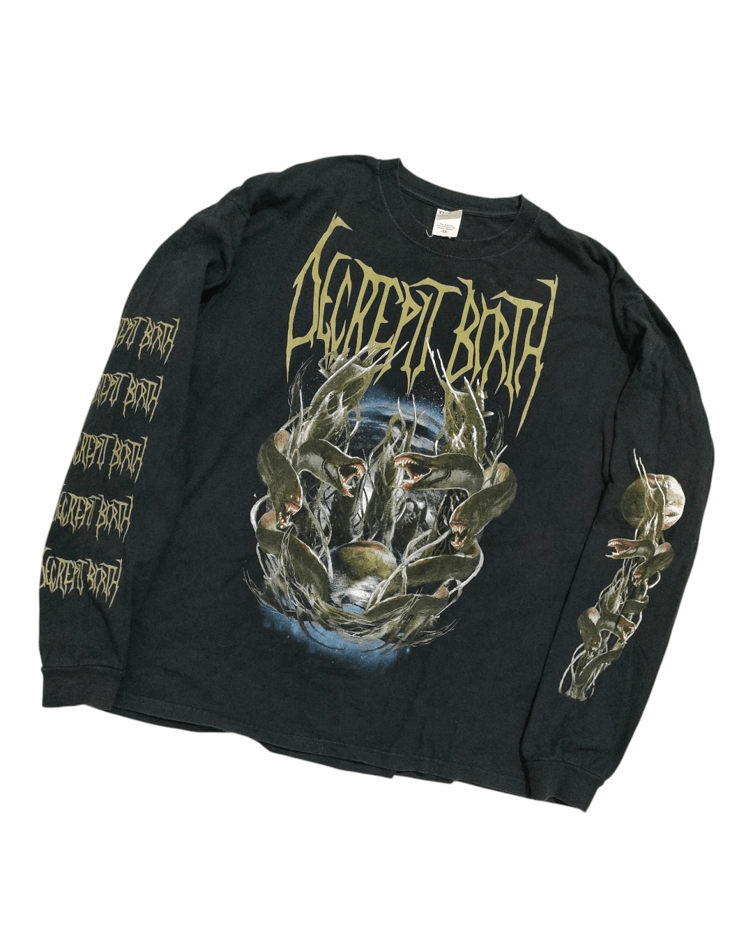 Band Tees 00s DECREPIT BIRTH Vintage Long Sleeve T-Shirt DEATH METAL Size US XXL / EU 58 / 5 - 1 Thumbnail