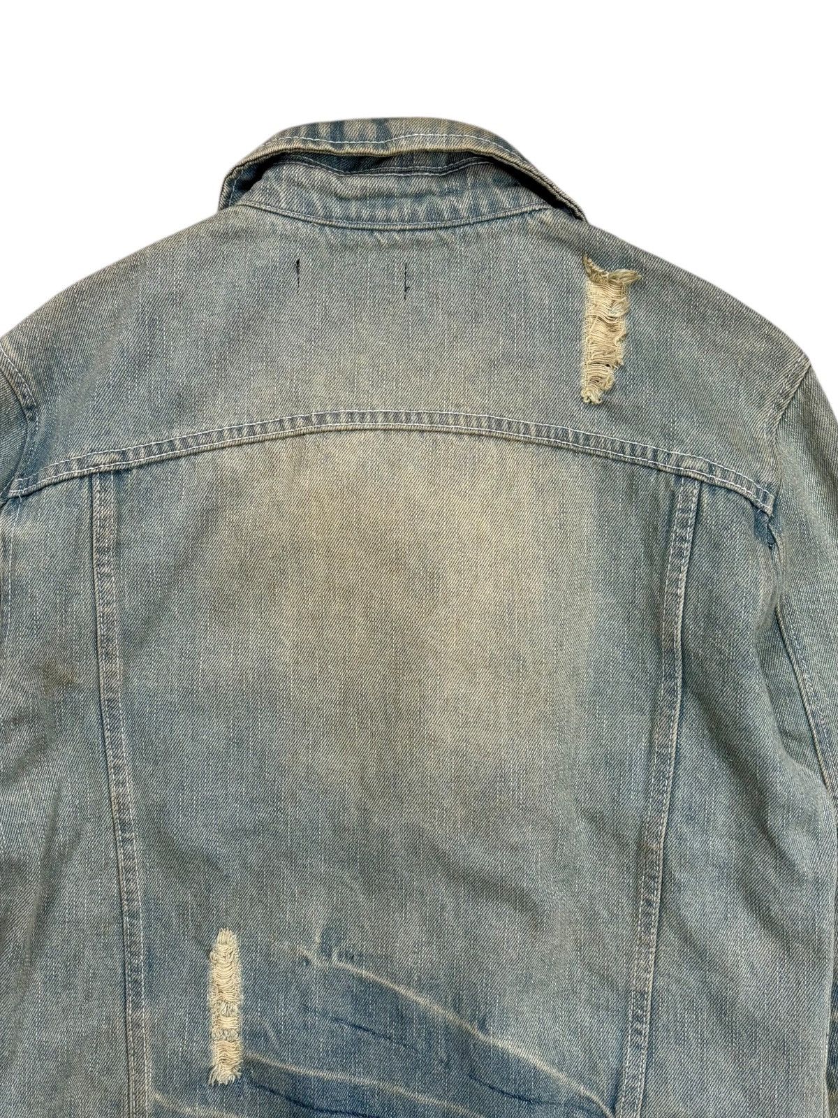BUFFALO BOBS 2000s Berning Sho - Mud Wash Crash Denim Jacket Size US M / EU 48-50 / 2 - 8 Thumbnail