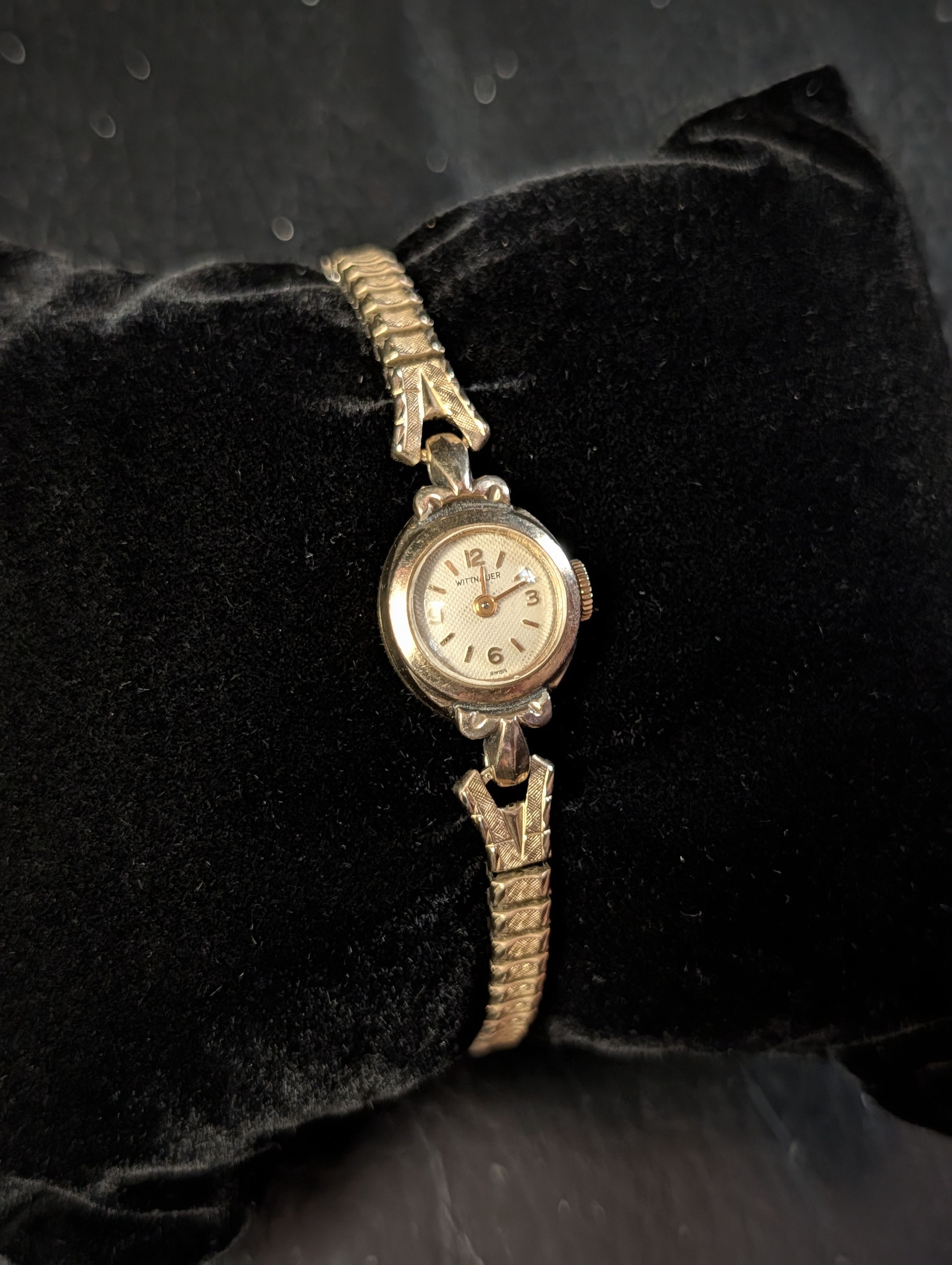 Wittnauer VTG 10k Gold Filled Mechanical Swiss Wrist Watch Size ONE SIZE - 1 Thumbnail