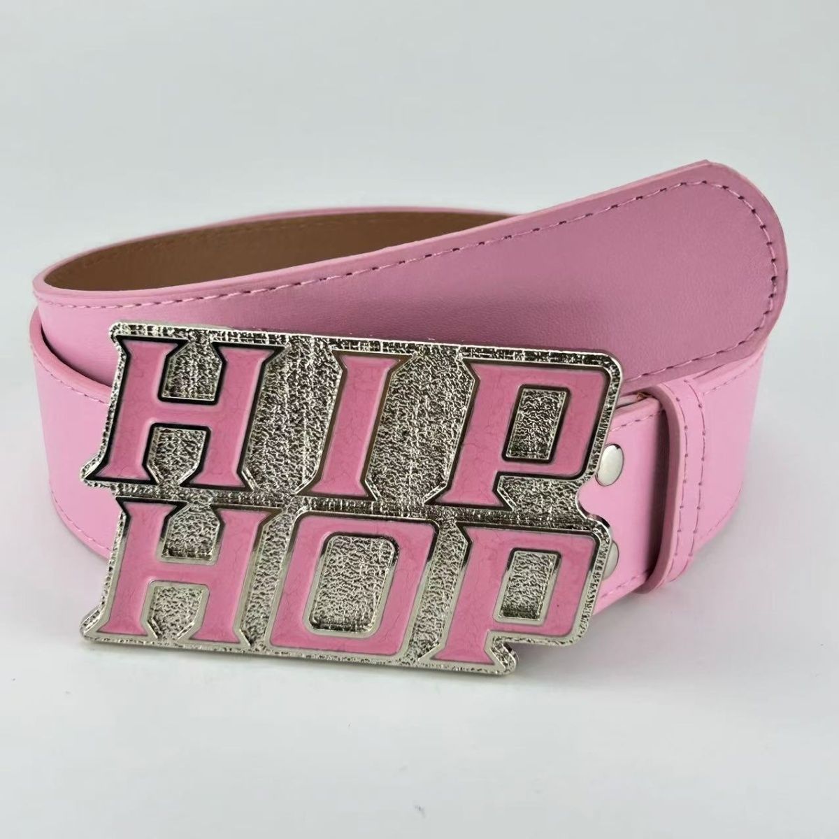 Designer New Trend Vintage Belt Riveted Belts Menswear Accessories Size ONE SIZE - 2 Thumbnail