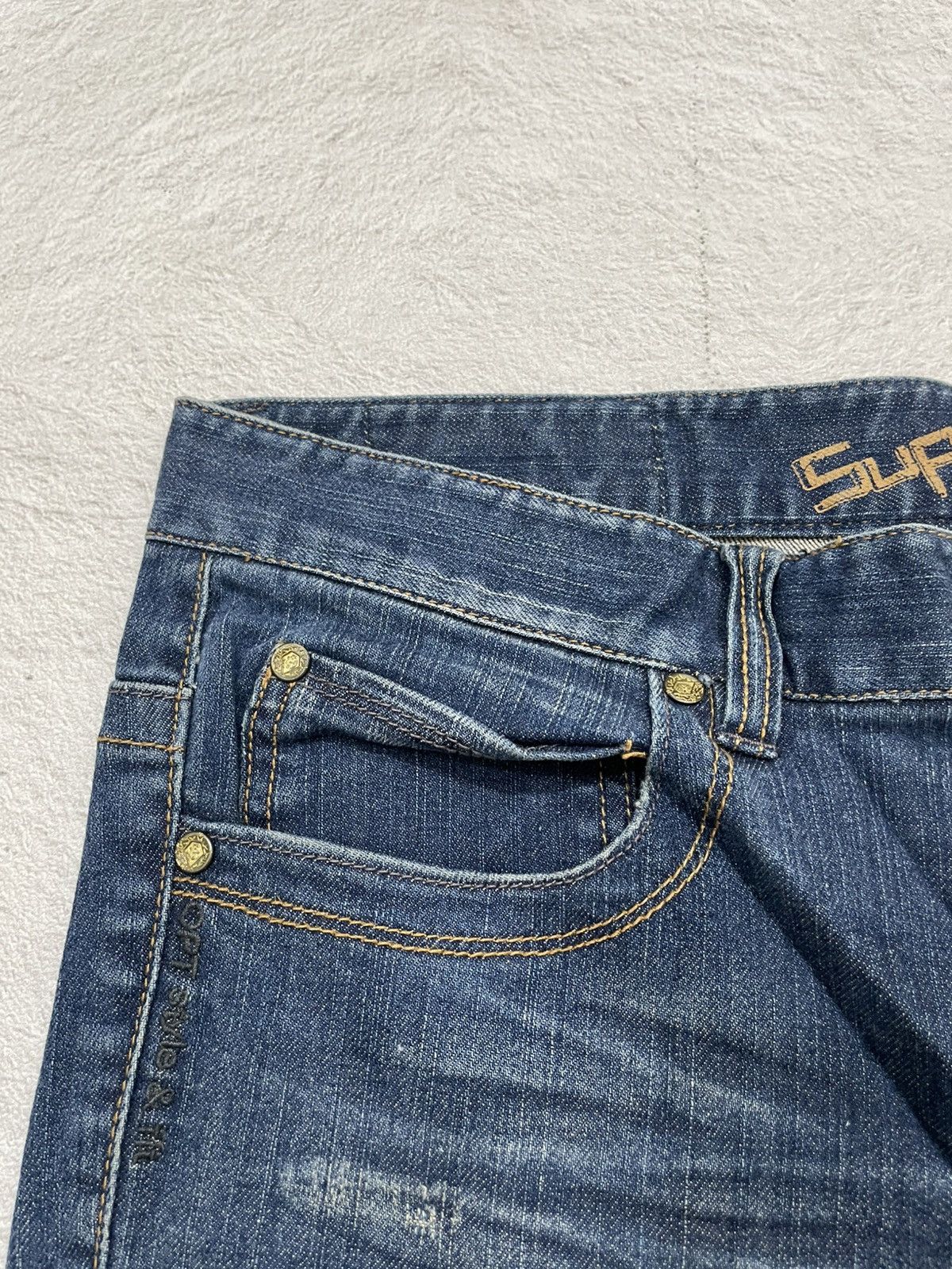 If Six Was Nine 2000s OPT Washed Denim y2k Size US 36 / EU 52 - 4 Thumbnail
