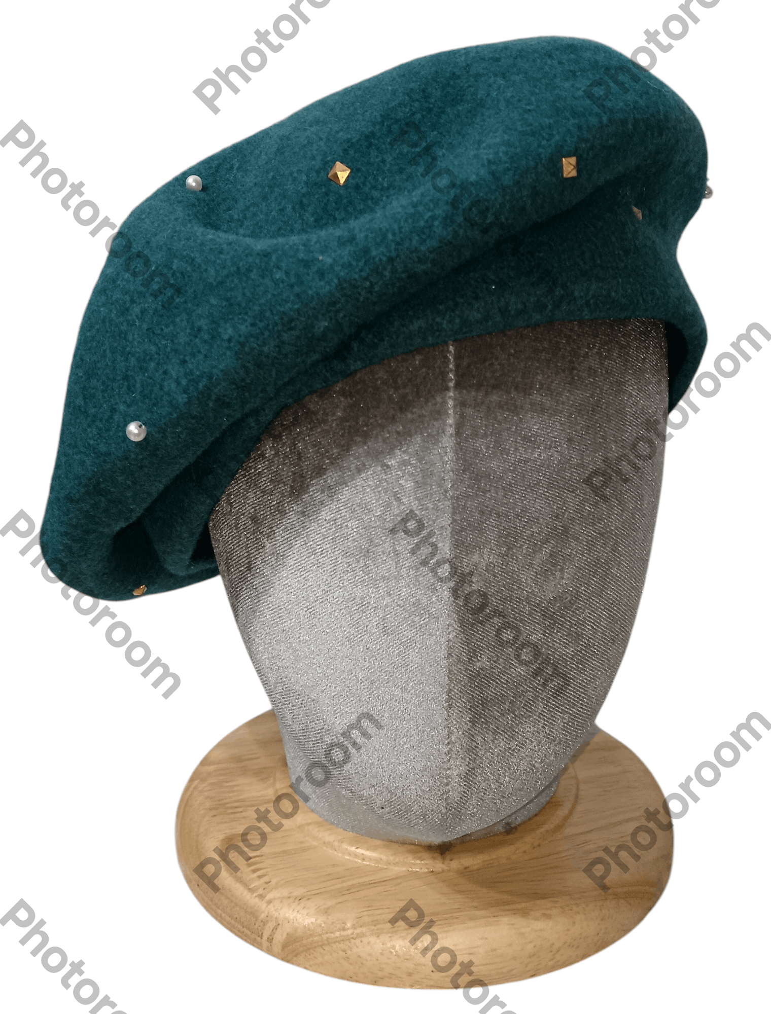 Japanese Brand × Orient × Vintage VINTAGE ORIENT PIU STUDDED BERET HAT Size ONE SIZE - 1 Thumbnail
