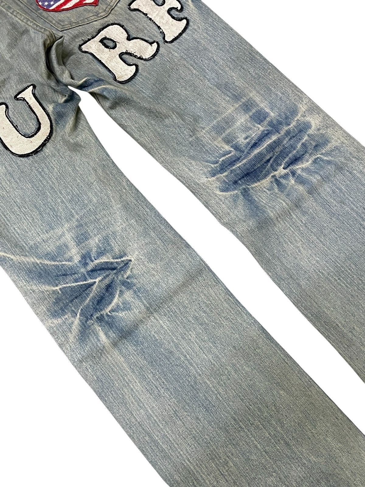 Hysteric Glamour Hysteric Glamour Style I ❤️ Surf Patched Muddy Wash Jeans Size US 32 / EU 48 - 16 Thumbnail